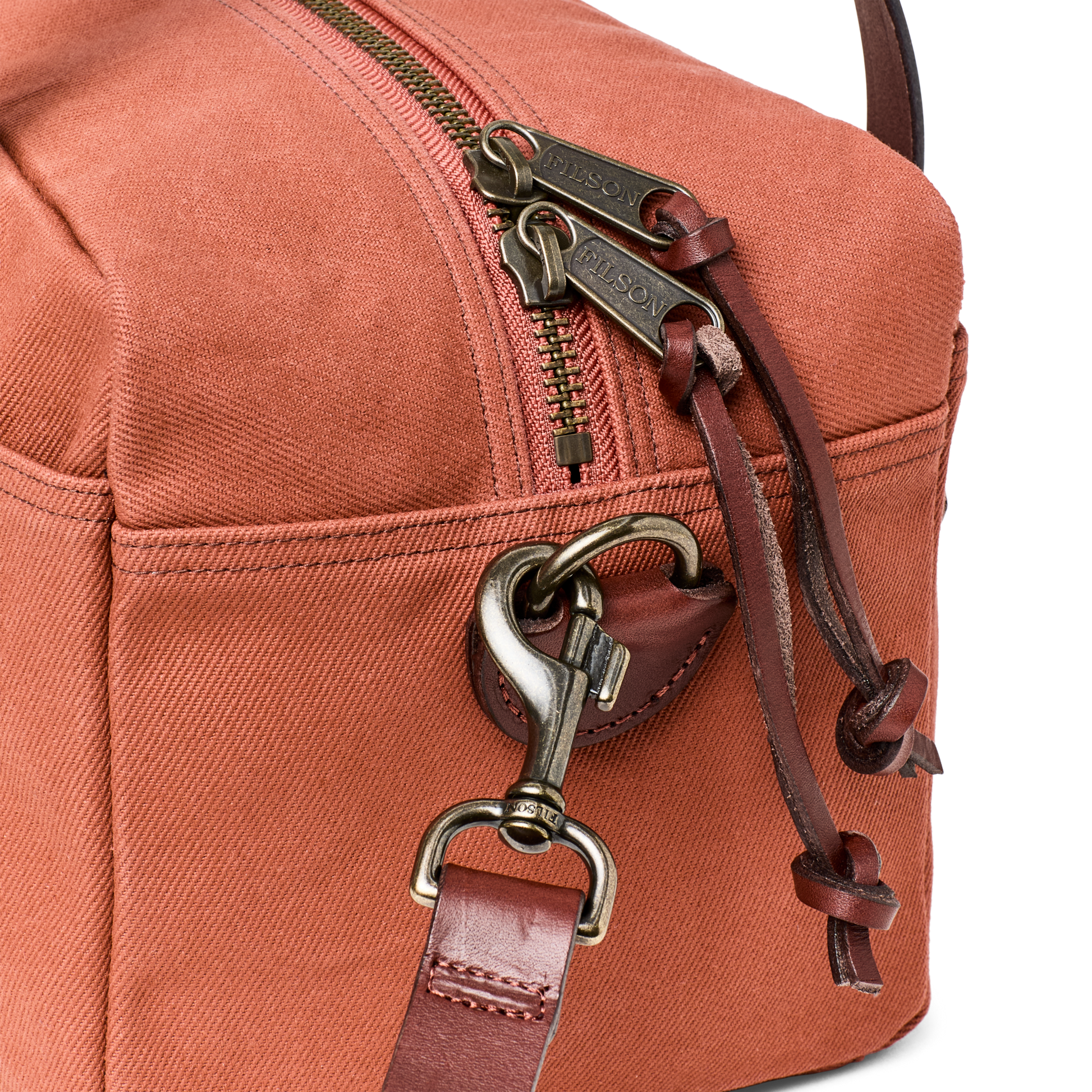 Alternate view of the Filson Rugged Twill Xs Compact Duffle Bag - Light Rust