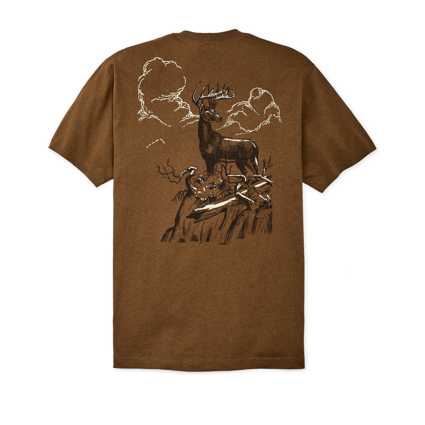 Alternate view of the Filson Frontier Graphic T-shirt - Gold Ochre / Deer