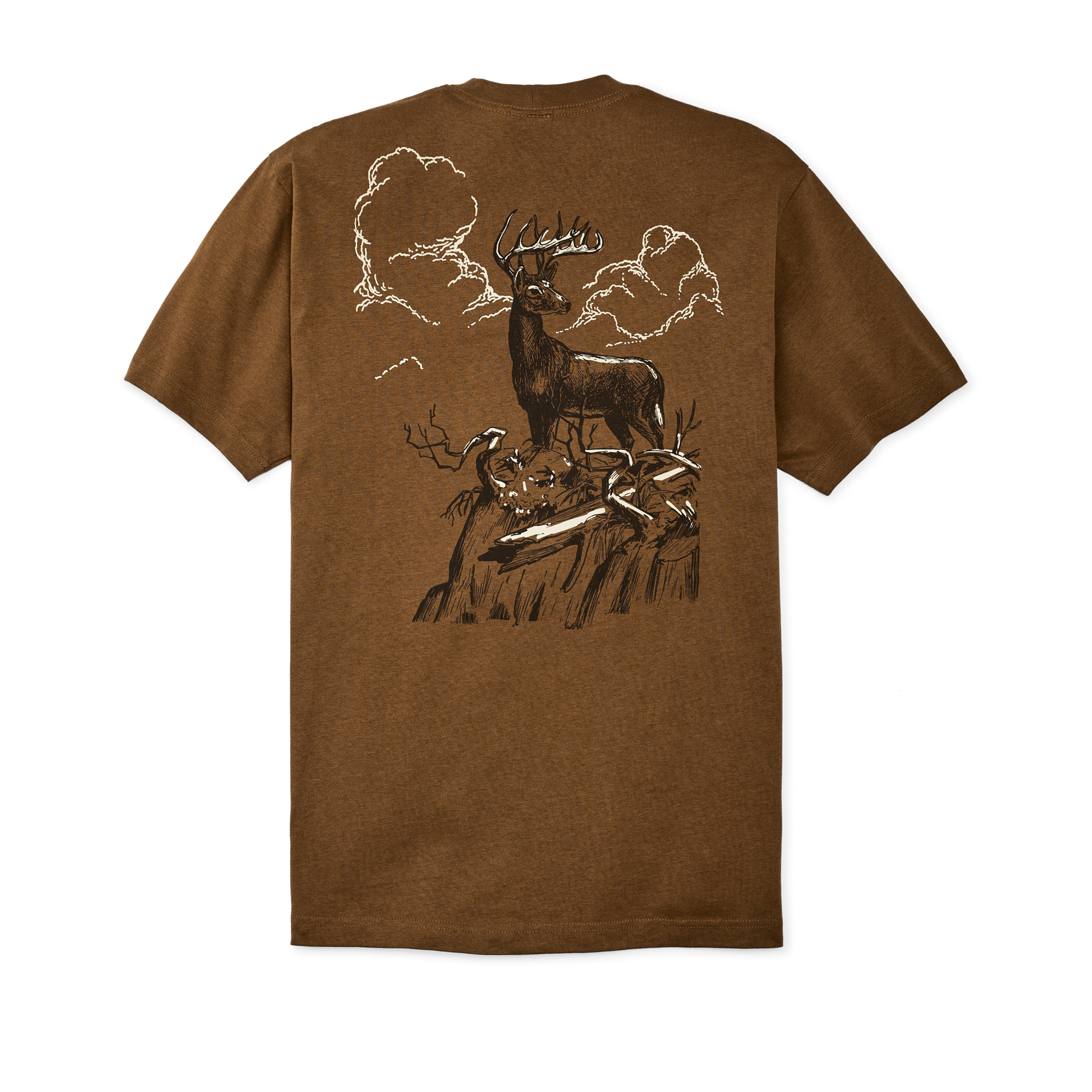 Alternate view of the Filson Frontier Graphic T-shirt - Gold Ochre / Deer