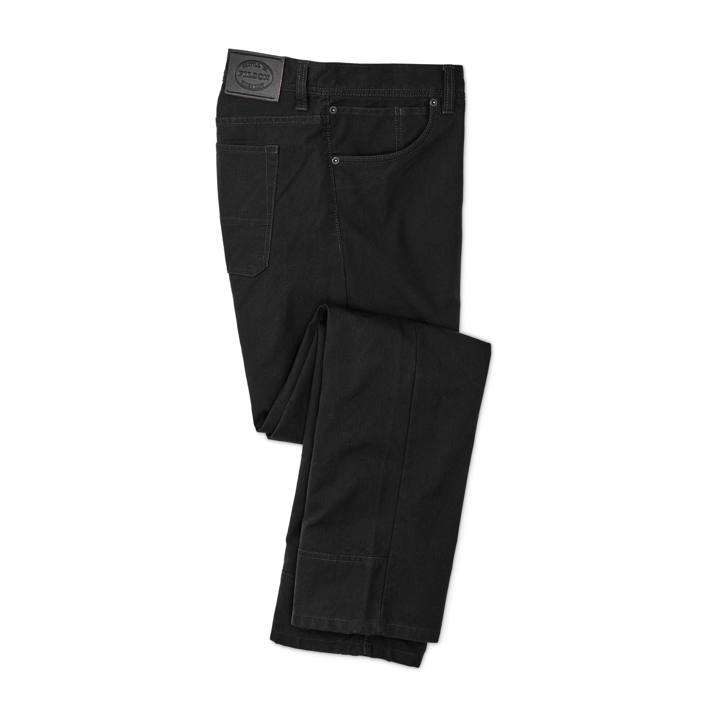 Front-facing image of the Filson Dry Tin Cloth 5-pocket Pants - Raven