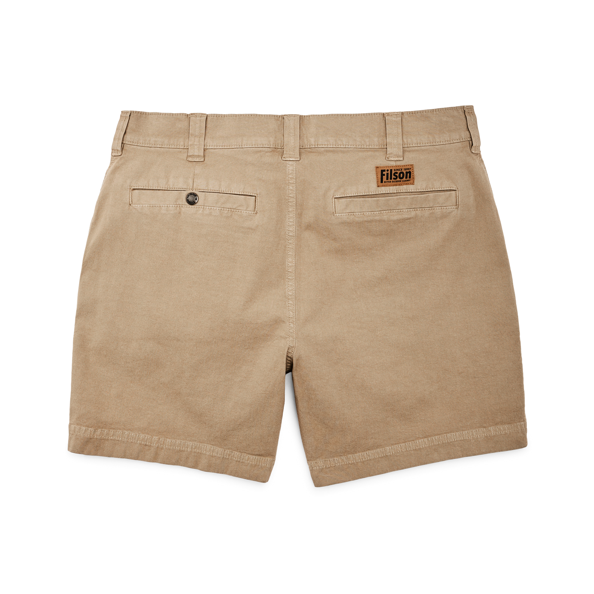 Alternate view of the Filson Granite Mountain 6" Shorts - Gray Khaki