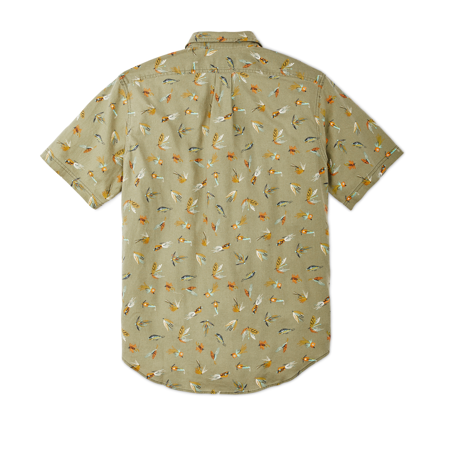 Alternate view of the Filson Short Sleeve Lightweight Alaskan Guide Shirt  - Lures Olive