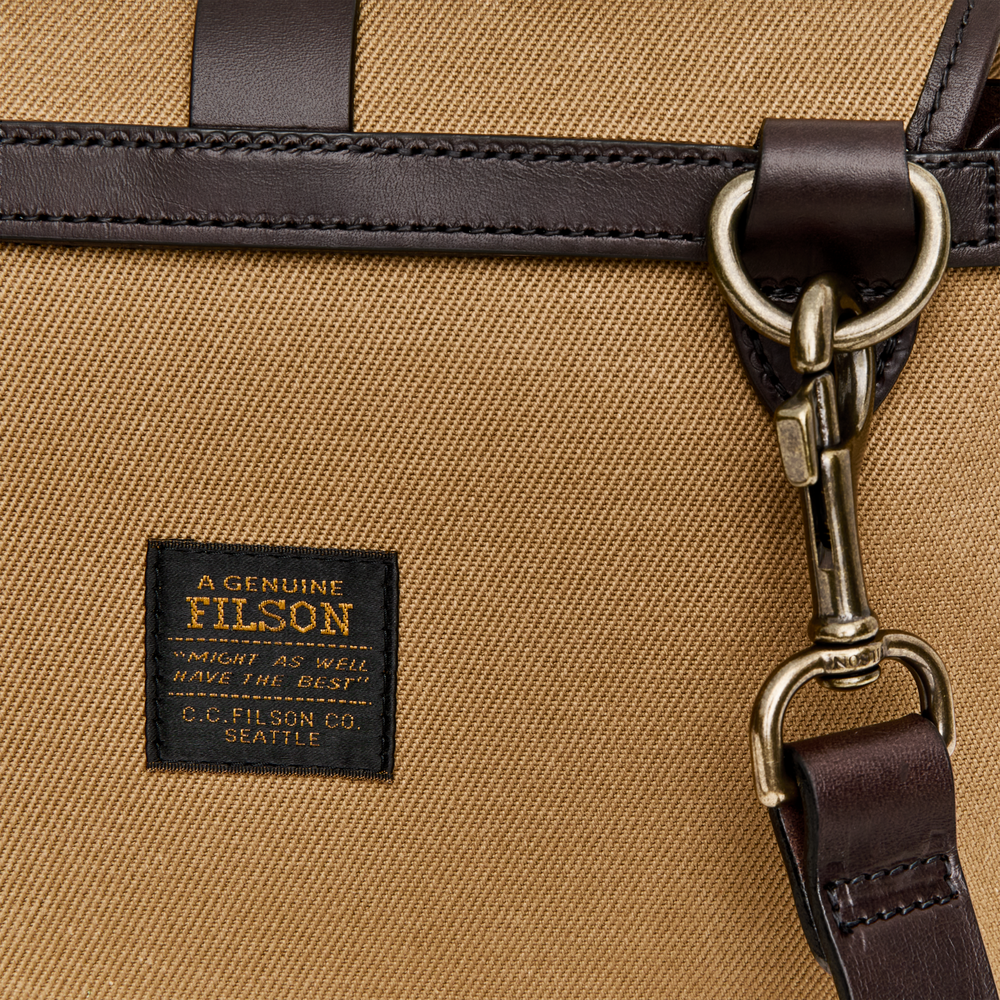 Alternate view of the Filson Rugged Twill Xs Field Bag - Tan