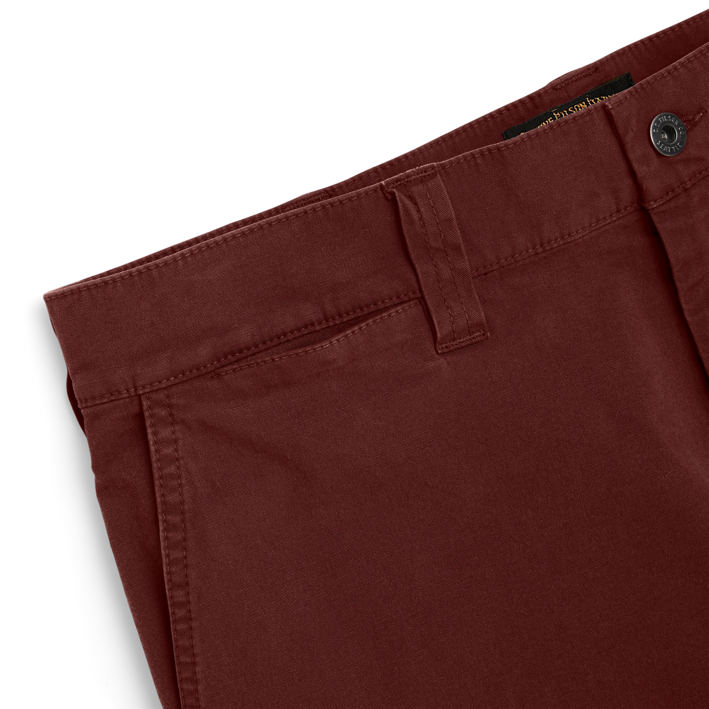 Alternate view of the Filson Granite Mountain 9" Shorts - Madder Red