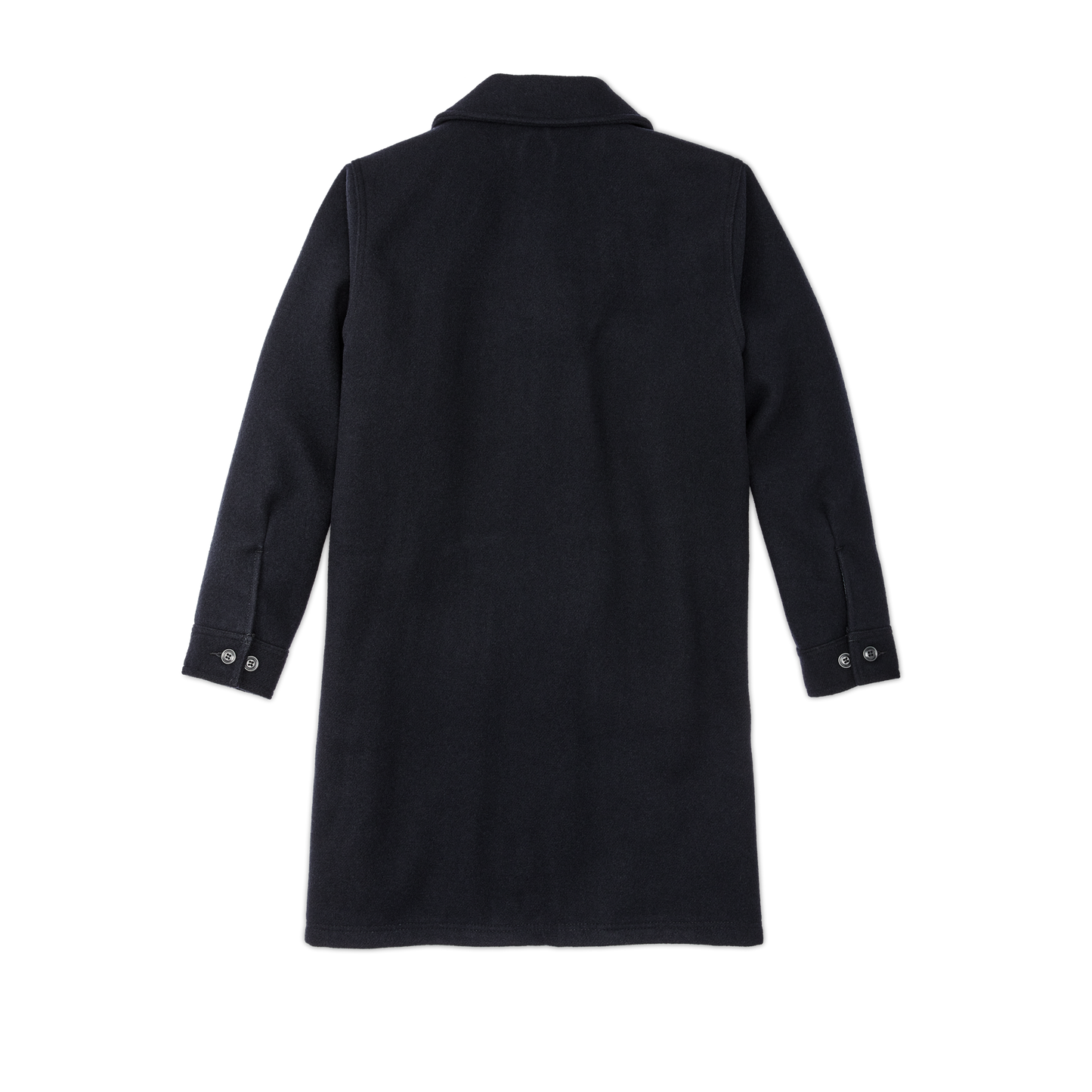 Alternate view of the Filson Long Mackinaw Wool Cruiser - Dark Navy