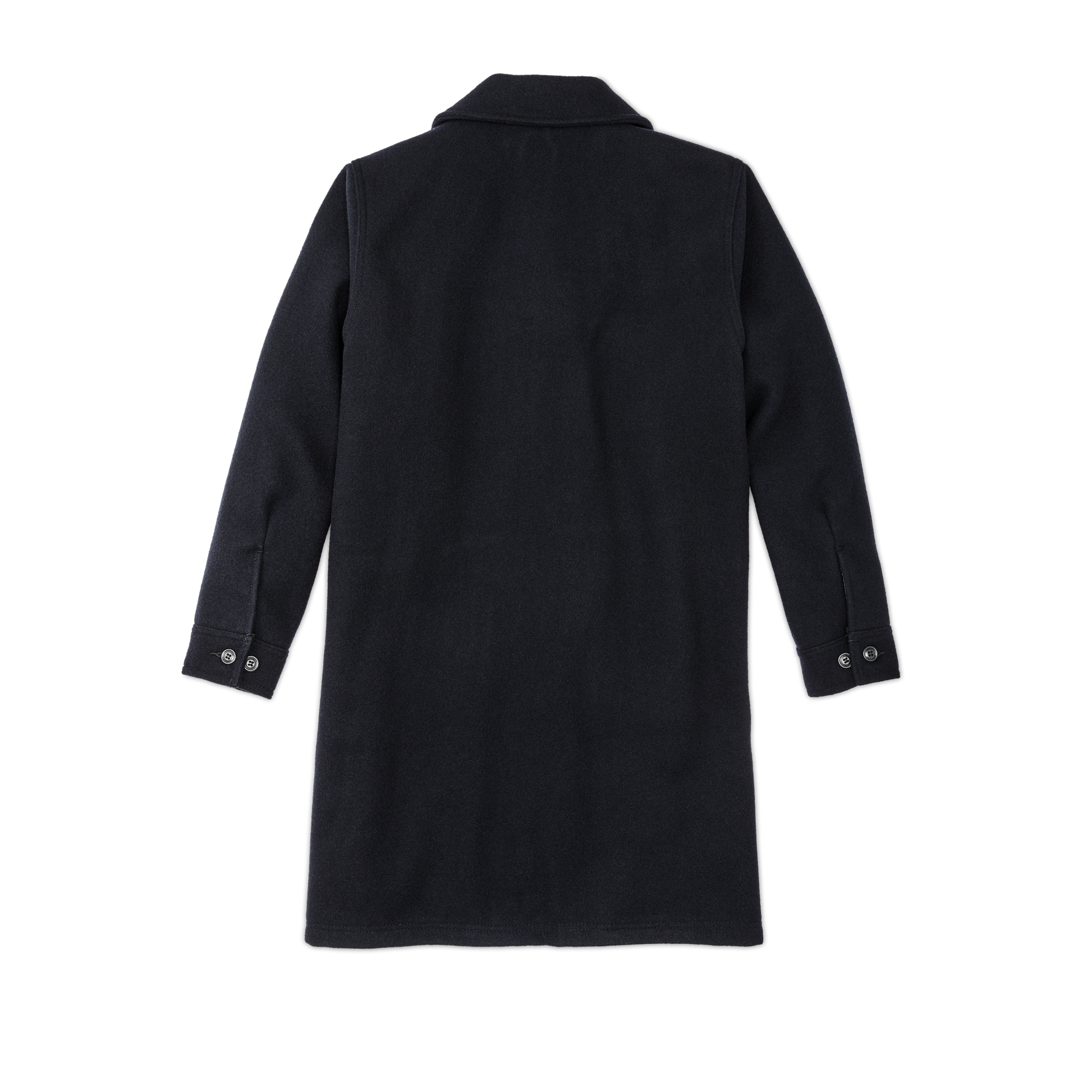 Alternate view of the Filson Long Mackinaw Wool Cruiser - Dark Navy