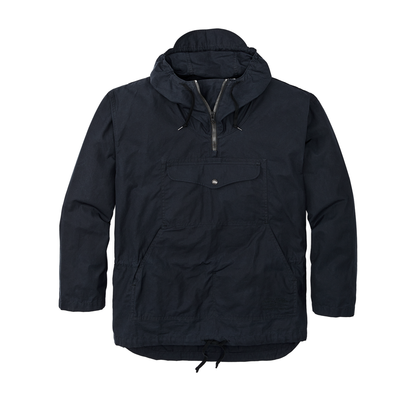 Front-facing image of the Filson Ranger Anorak - Dark Navy