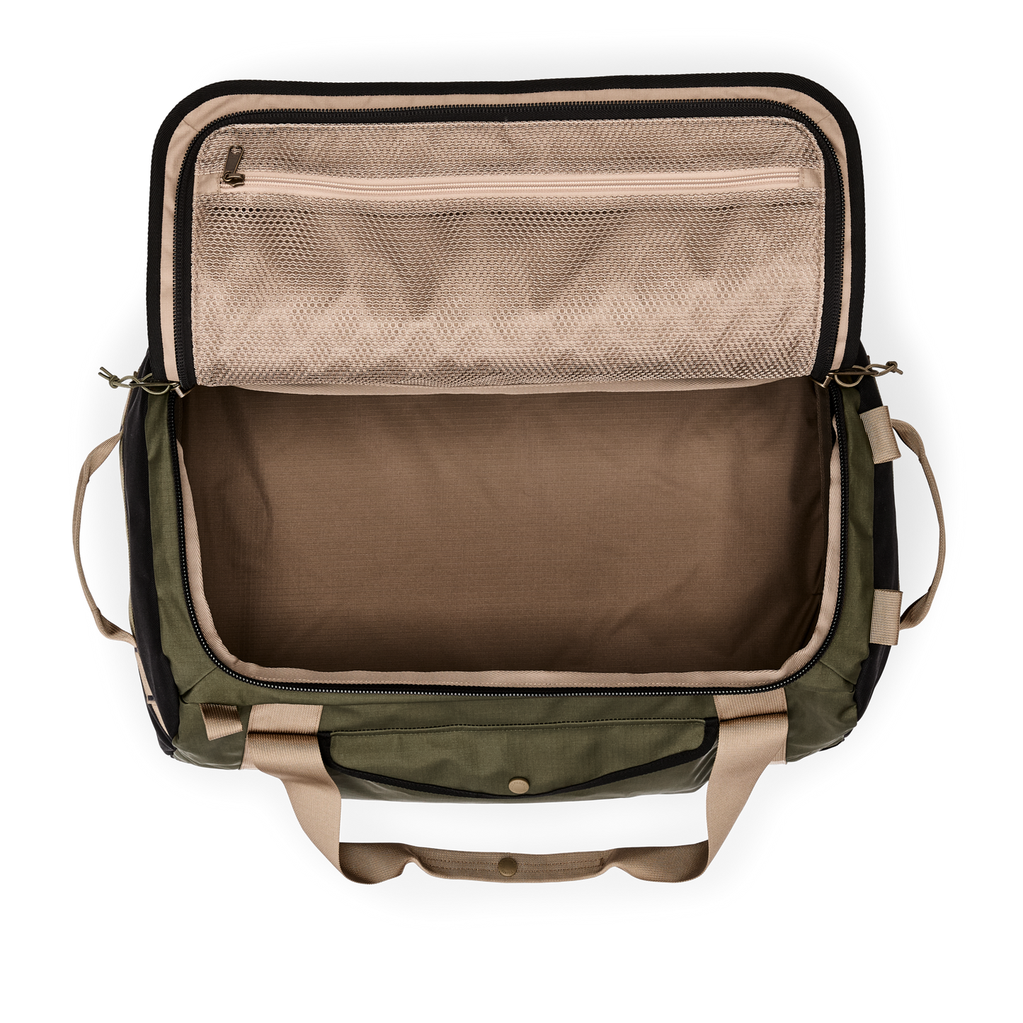 Alternate view of the Filson Scout Medium Duffle - Olive / Black / Covert