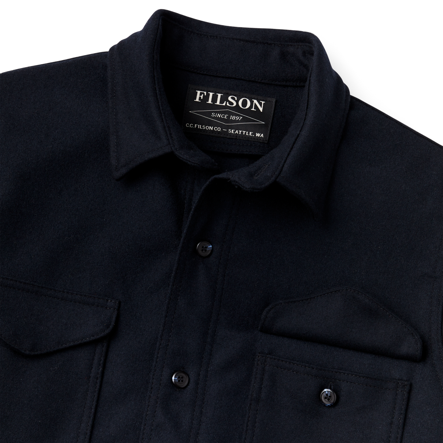 Alternate view of the Filson Jac-shirt - Extra Long - Navy