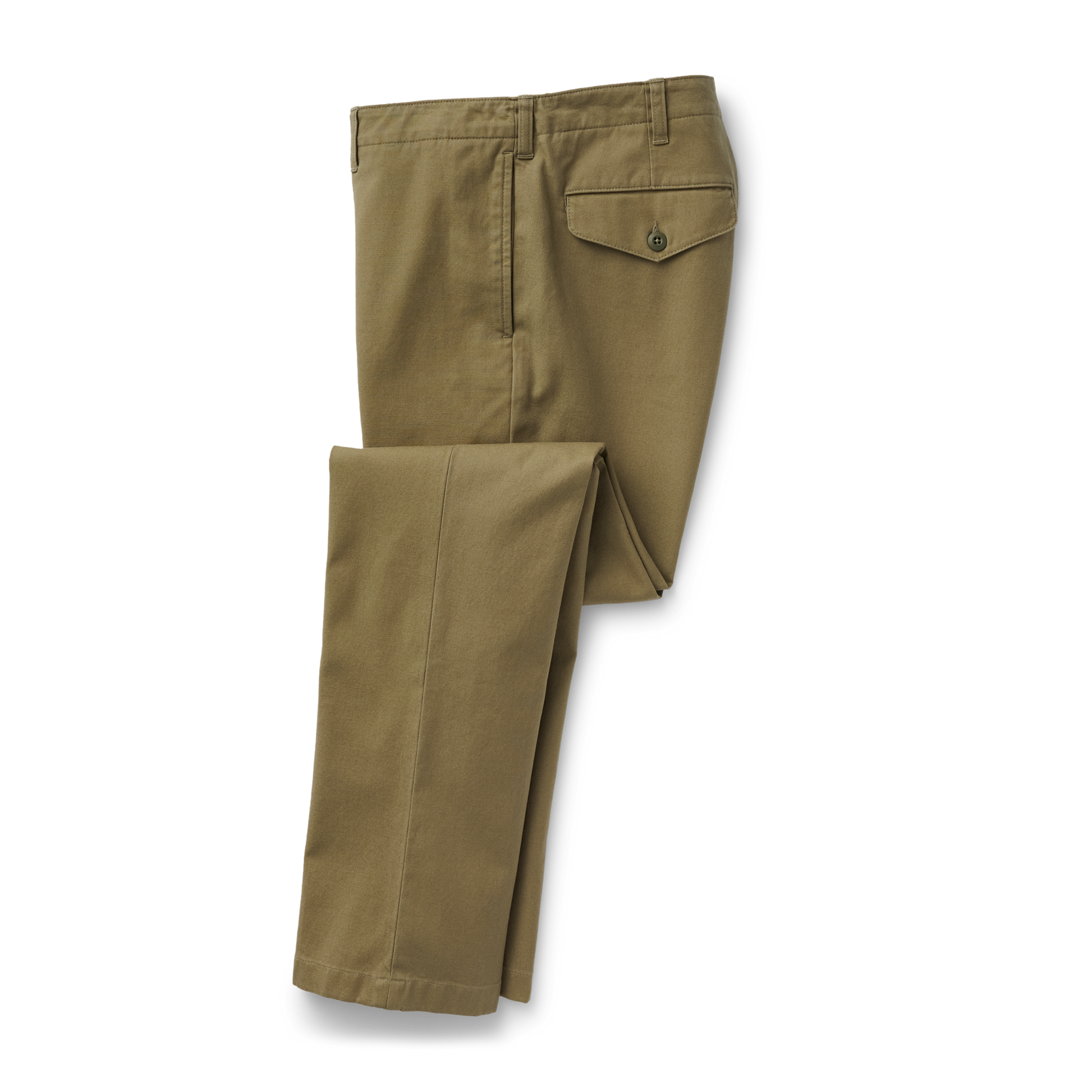 Front-facing image of the Filson Draftsman Canvas Pants - Faded Olive