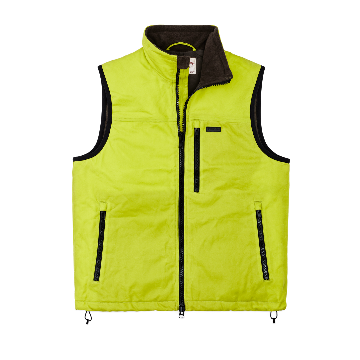 Front-facing image of the Filson Tin Cloth Primaloft¬Æ Vest - Laser Green