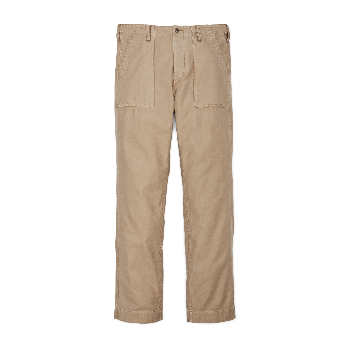 Front-facing image of the Filson Field Supply Pants - Gray Khaki