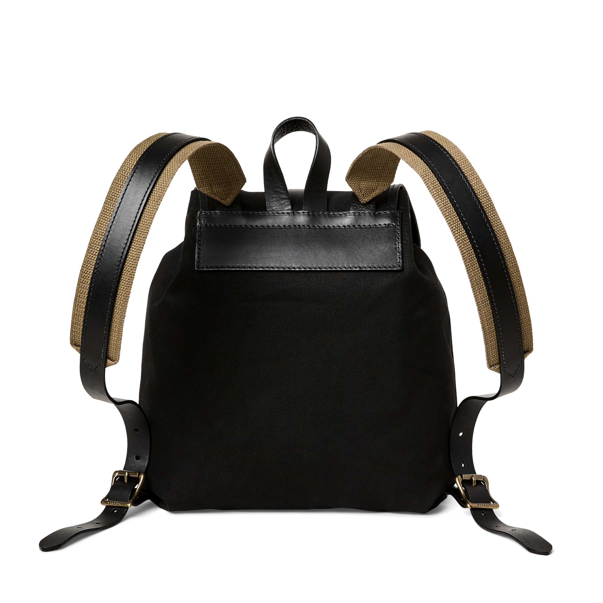 Alternate view of the Filson Rugged Twill Drawstring Backpack - Black