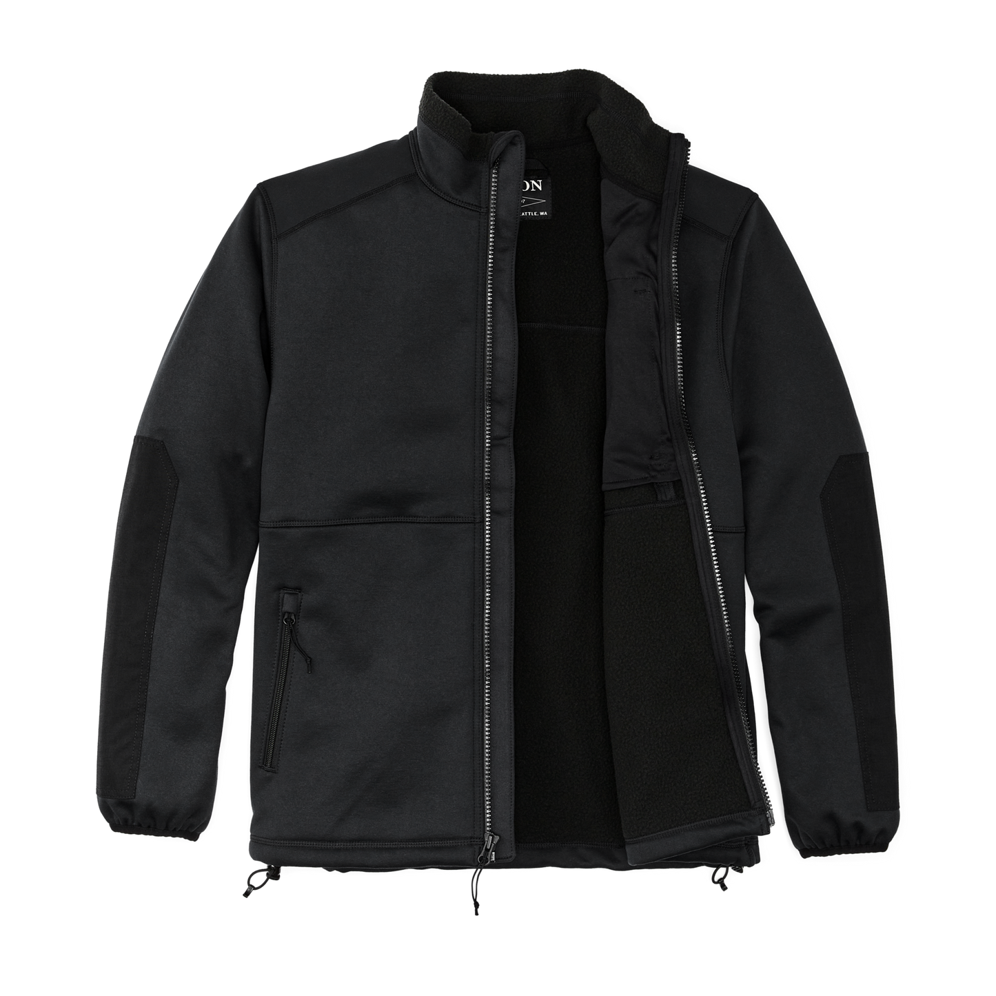 Alternate view of the Filson Granite Spire Fleece Jacket - Black