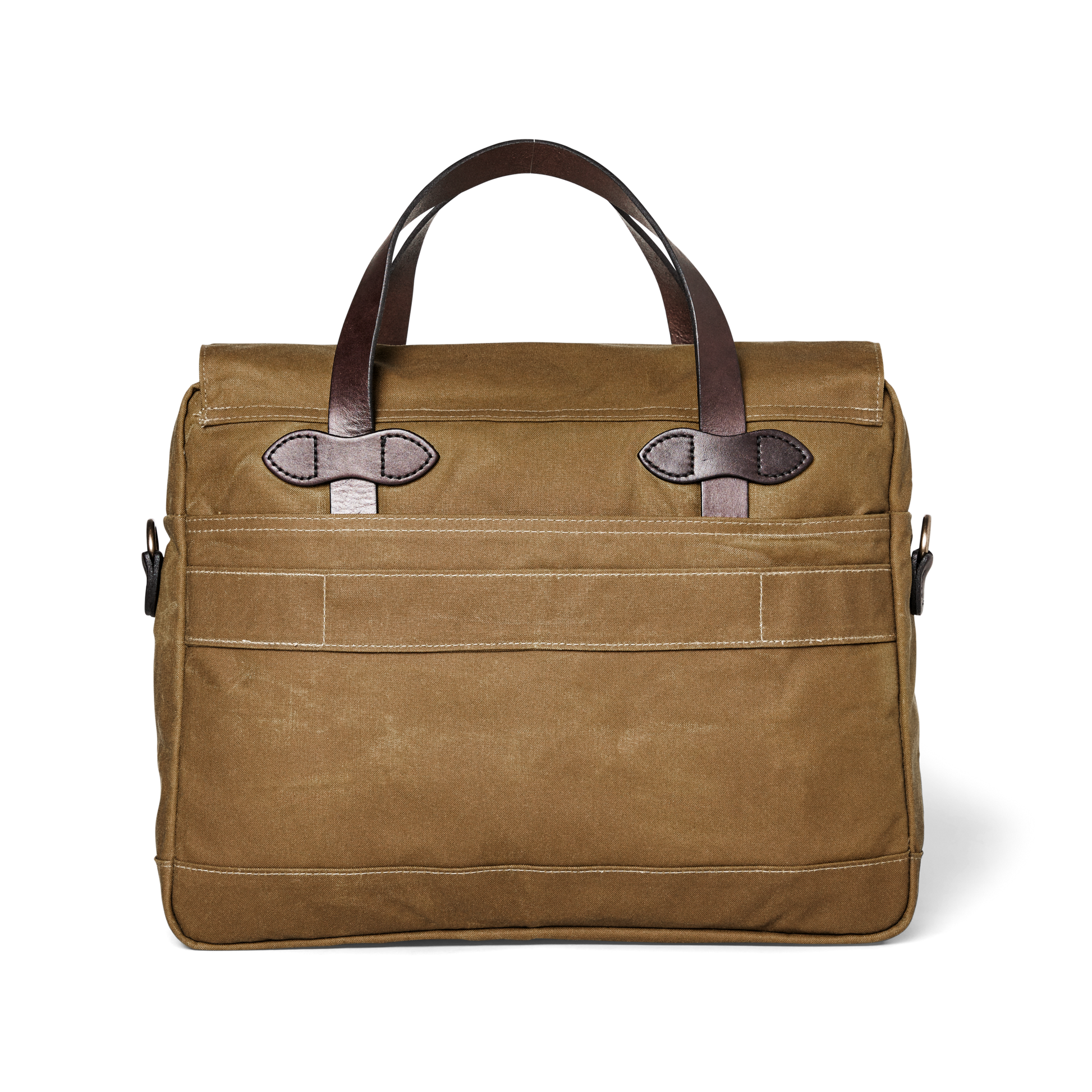 Alternate view of the Filson 24 Hour Tin Cloth Briefcase - Dark Tan