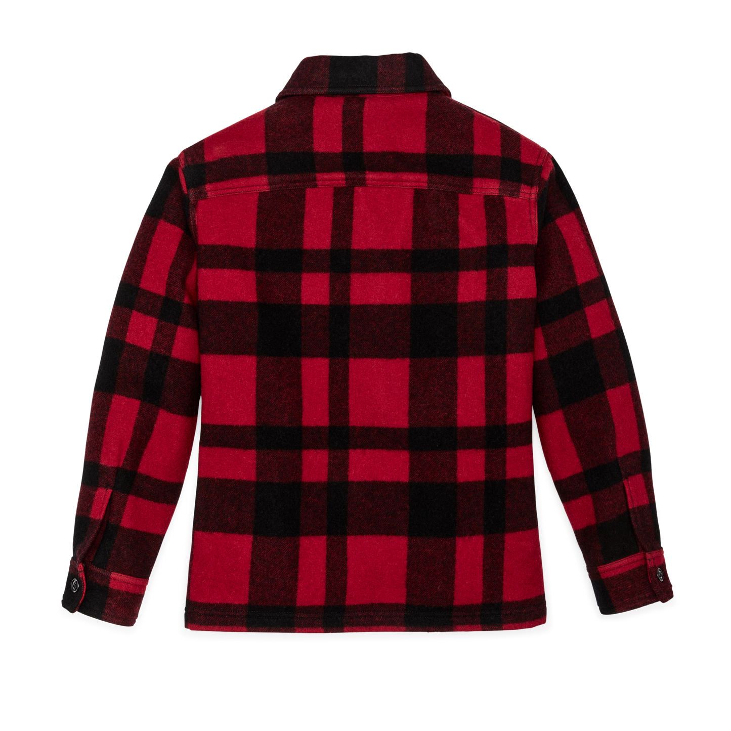 Alternate view of the Filson Women's Wool Overshirt - Red / Black Plaid