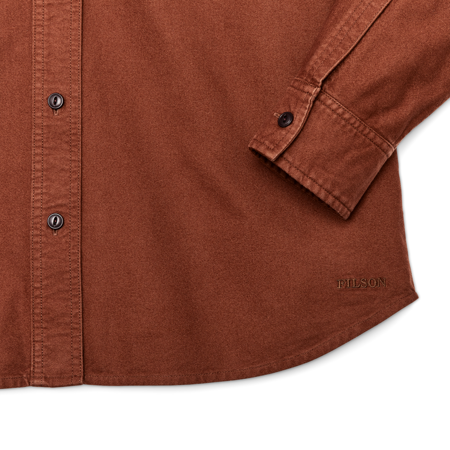 Alternate view of the Filson Women's Field Chamois Shirt - Madder Root