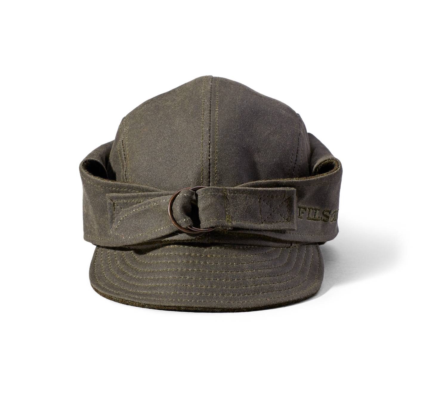 Alternate view of the Filson Tin Cloth Wildfowl Hat - Otter Green