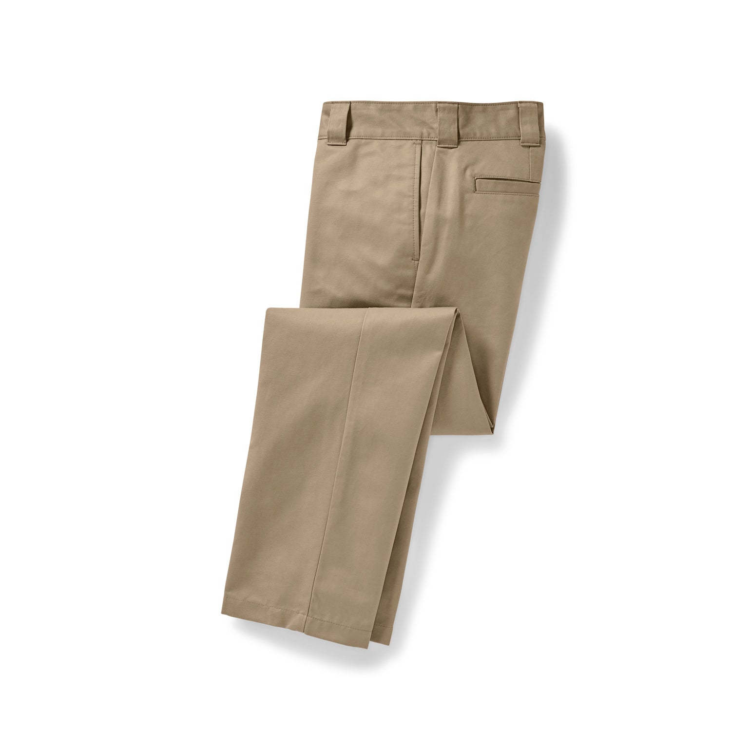 Side view of Filson Bremerton Work Pants in khaki