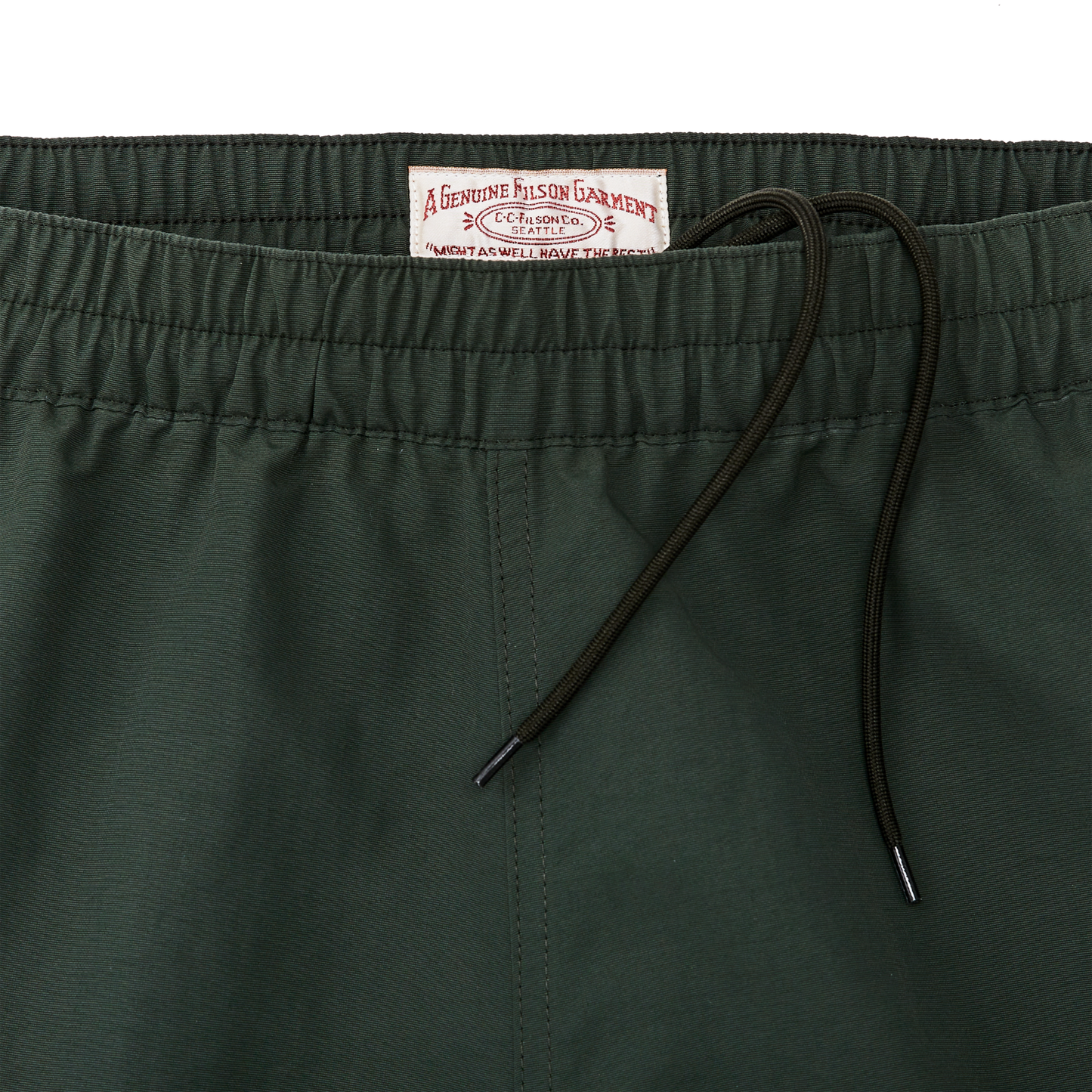 Alternate view of the Filson Cooper Lake Trunks  - Dark Spruce