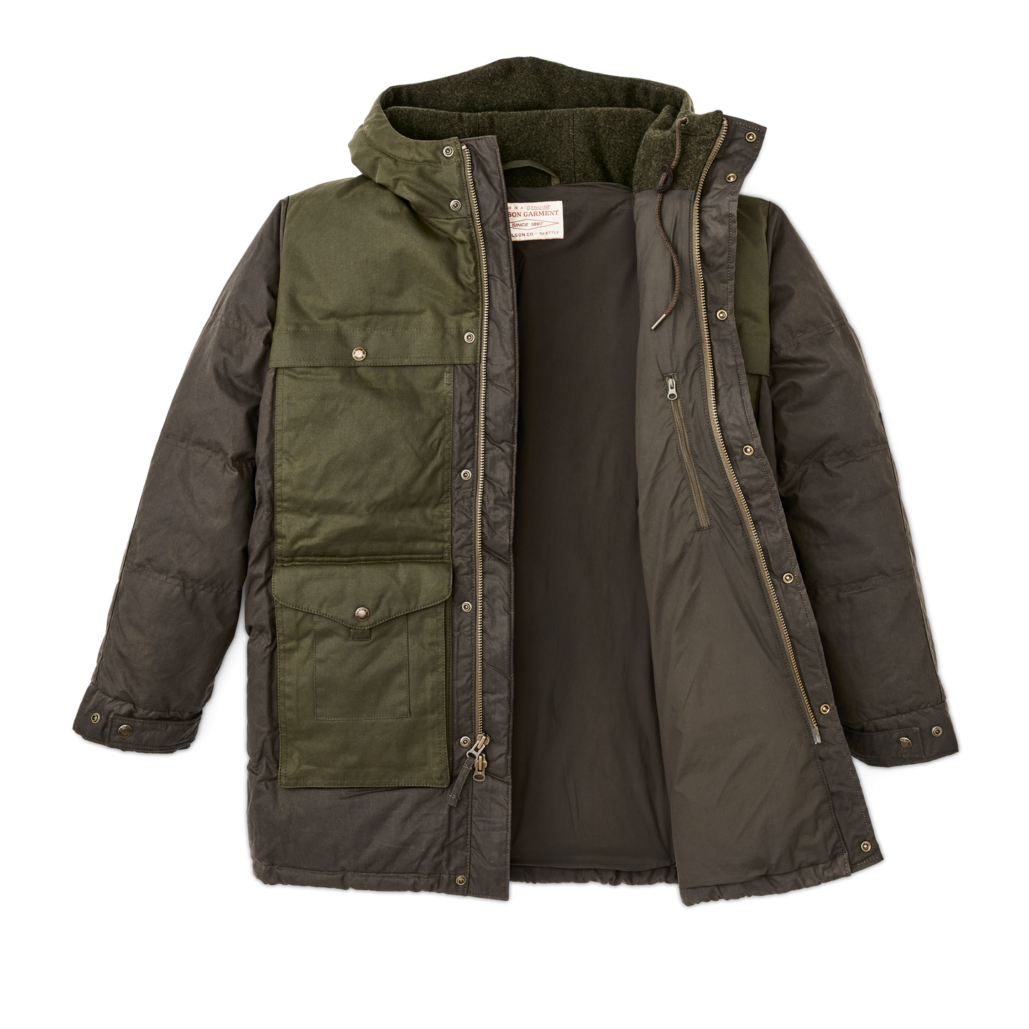 Alternate view of the Filson Down Cruiser Parka - Otter Green