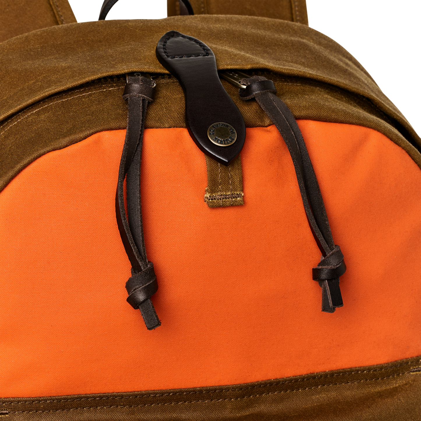 Alternate view of the Filson Journeyman Backpack - Dark Tan / Flame