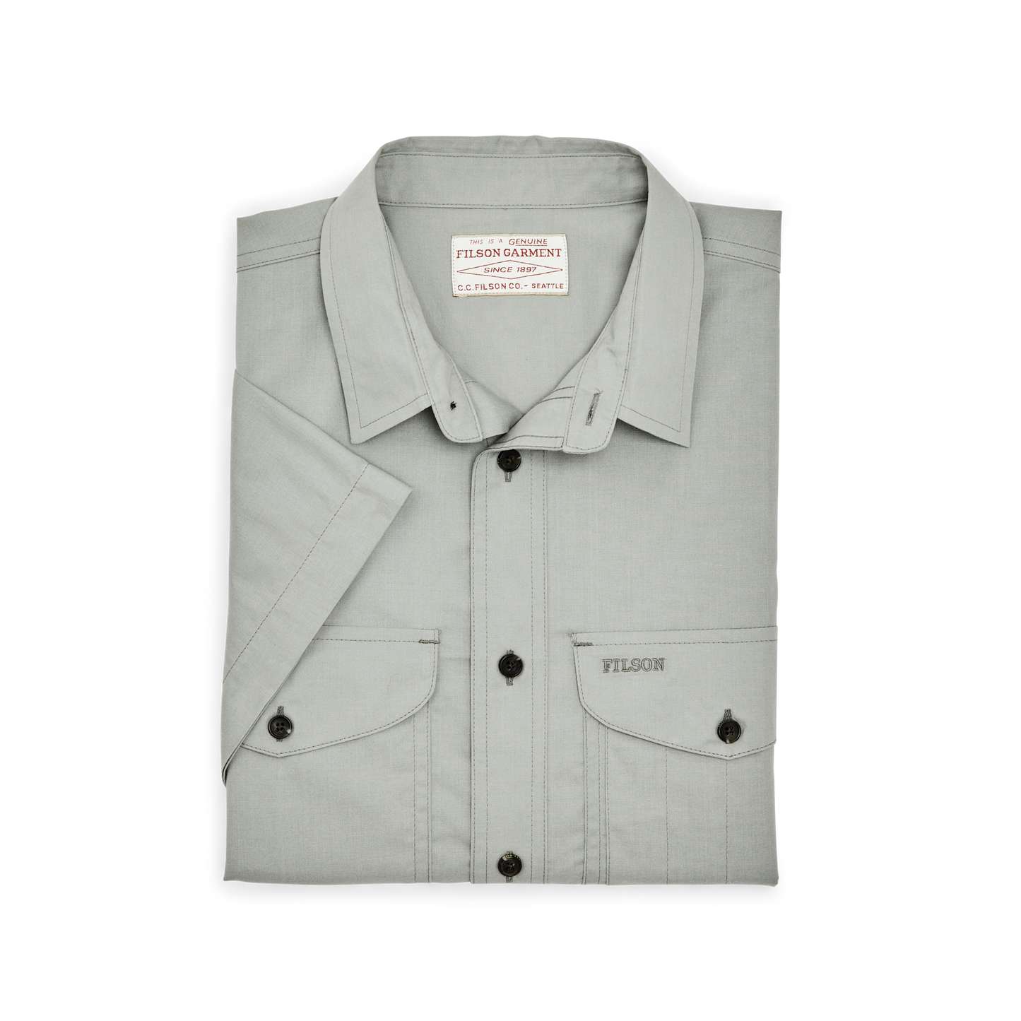 Alternate view of the Filson Twin Lakes Short Sleeve Sport Shirt - Shadow