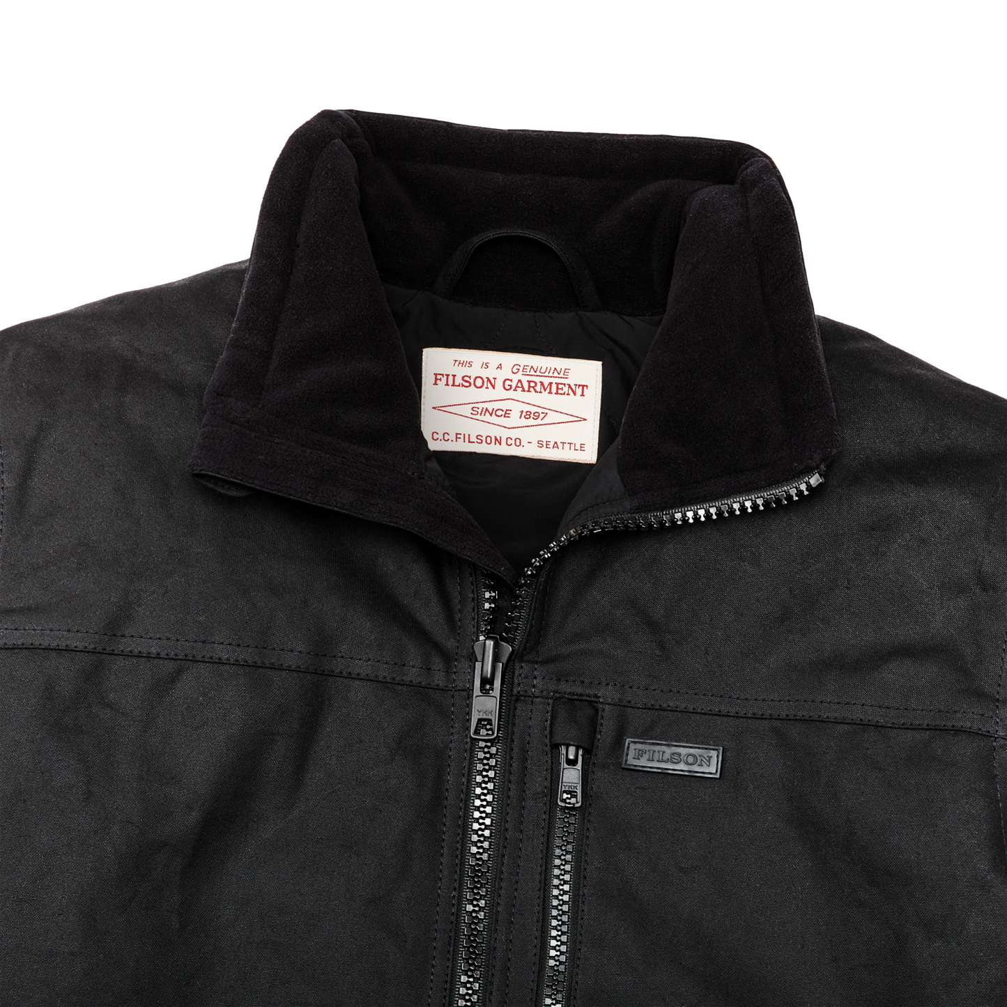 Alternate view of the Filson Tin Cloth Primaloft¬Æ Jacket - Black