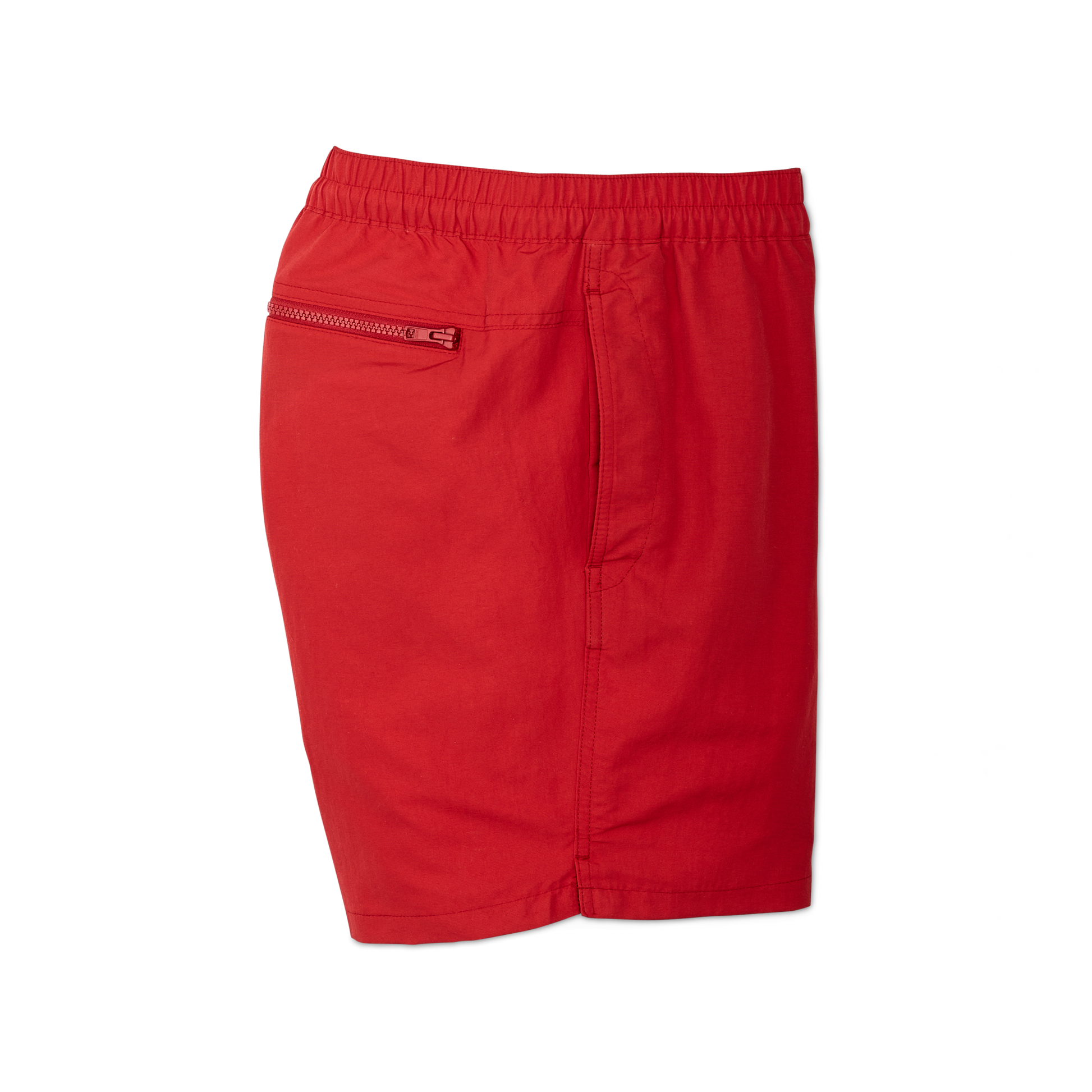 Alternate view of the Filson Cooper Lake Trunks  - Red