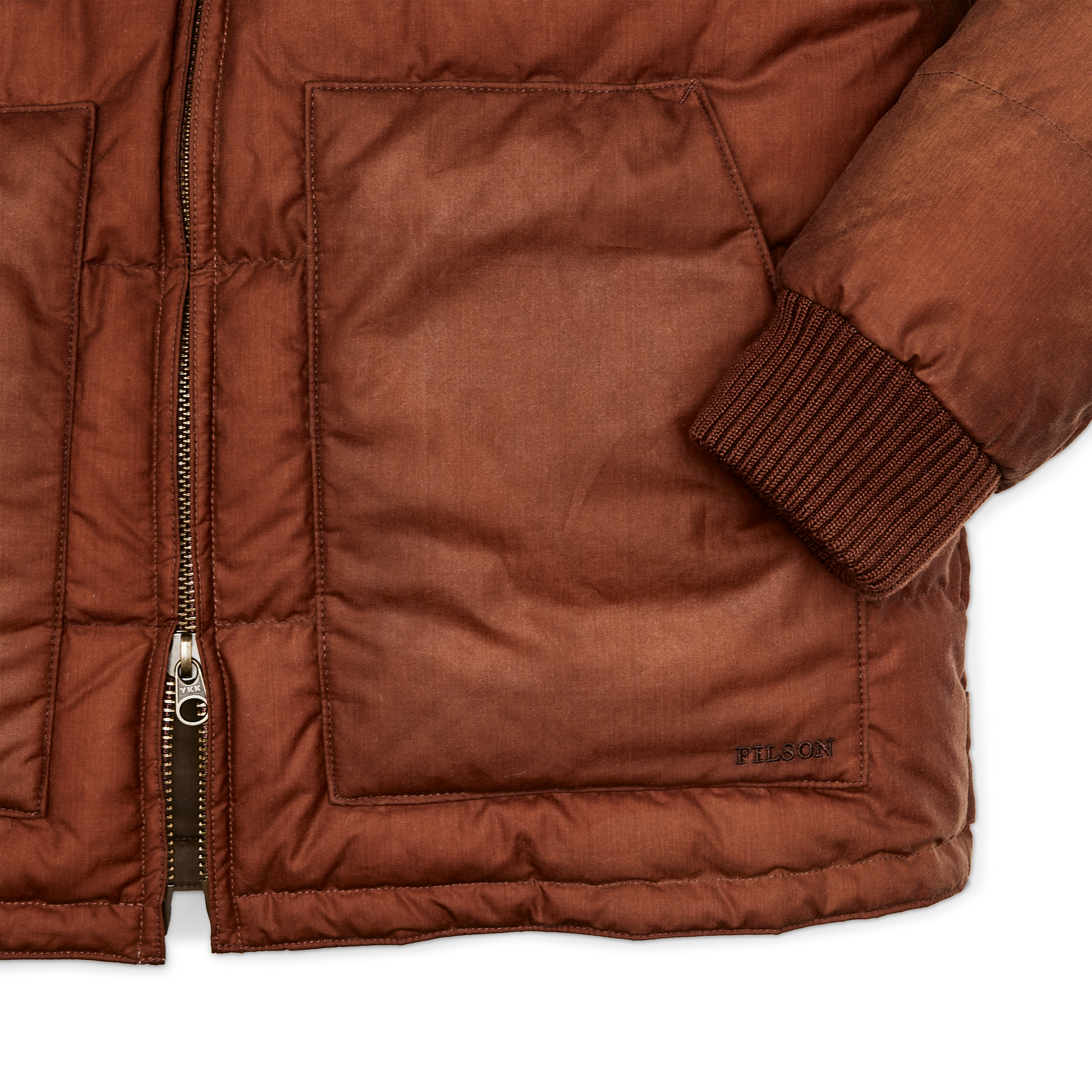 Alternate view of the Filson Women's Waxed Down Jacket - Madder Root