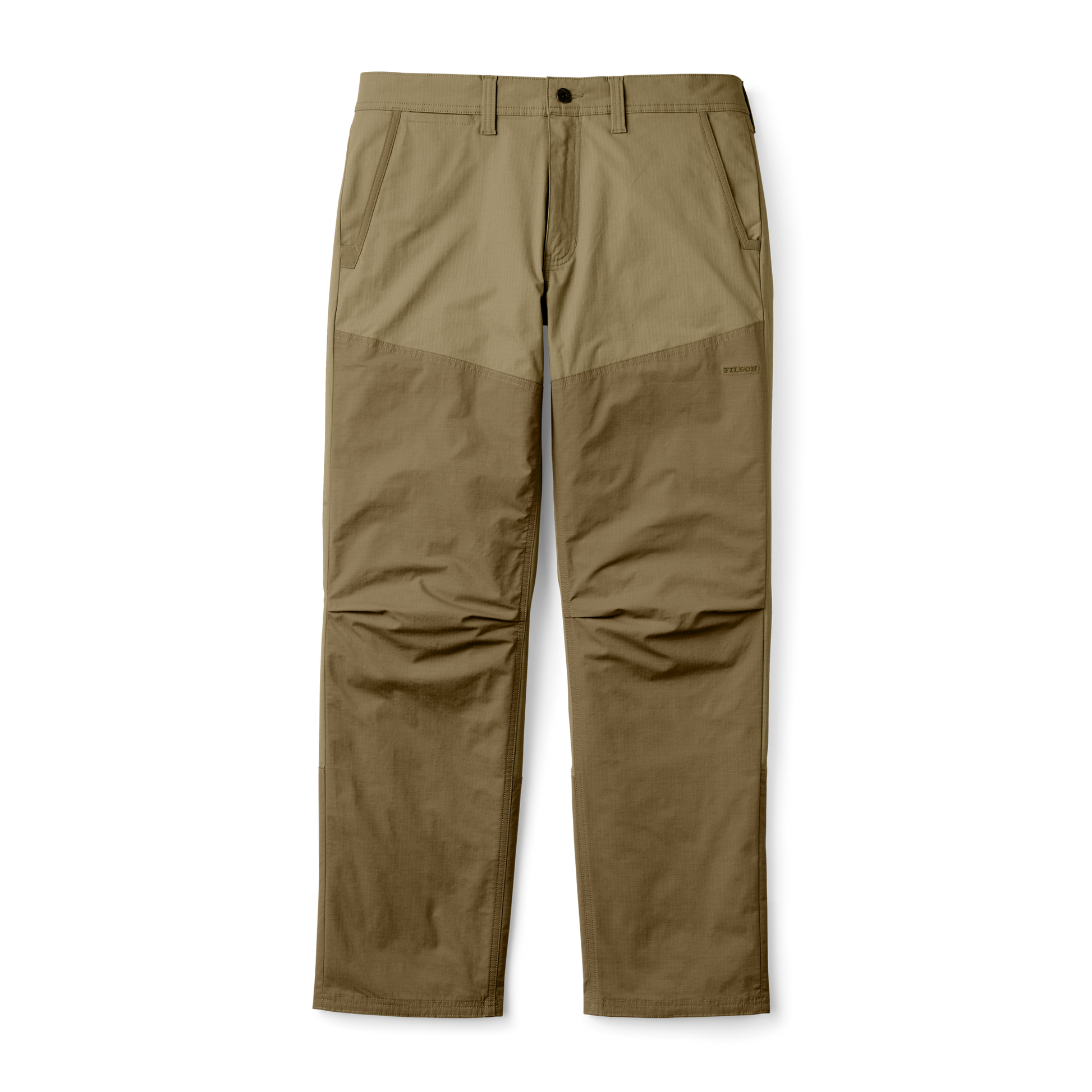 Front-facing image of the Filson Upland Brush Pants - Khaki