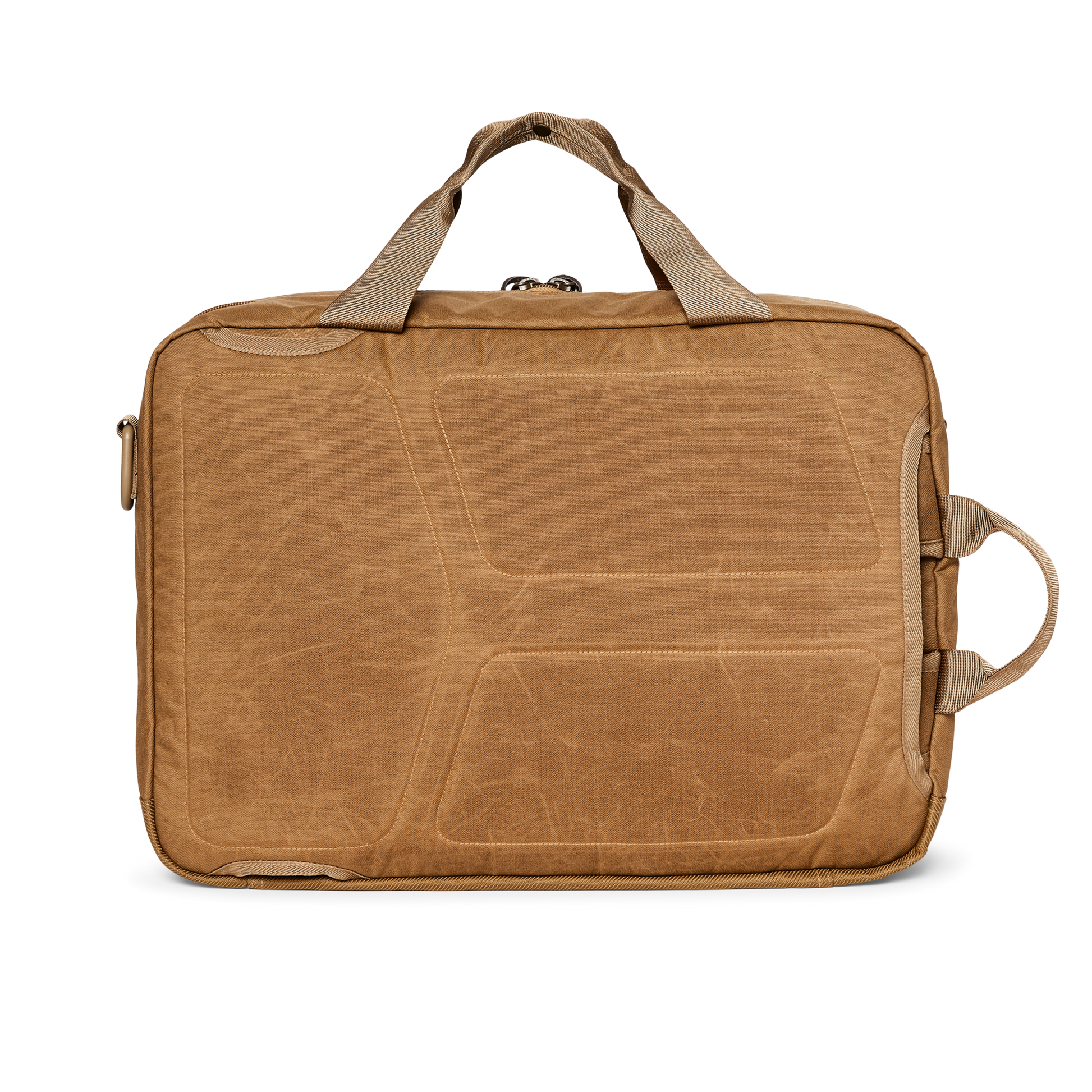 Alternate view of the Filson Surveyor Pullman Pack - Dark Tan / Flame