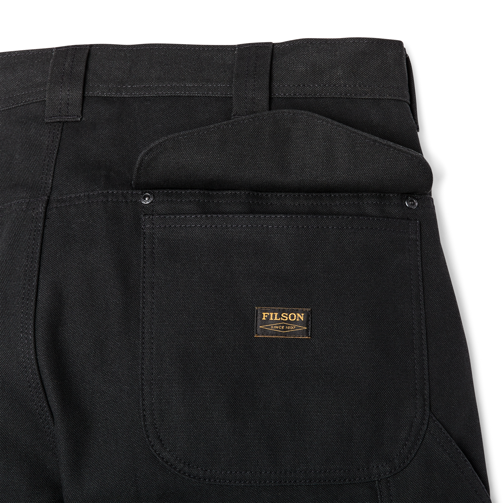 Alternate view of the Filson Worksmith Double Layer Pants - Black