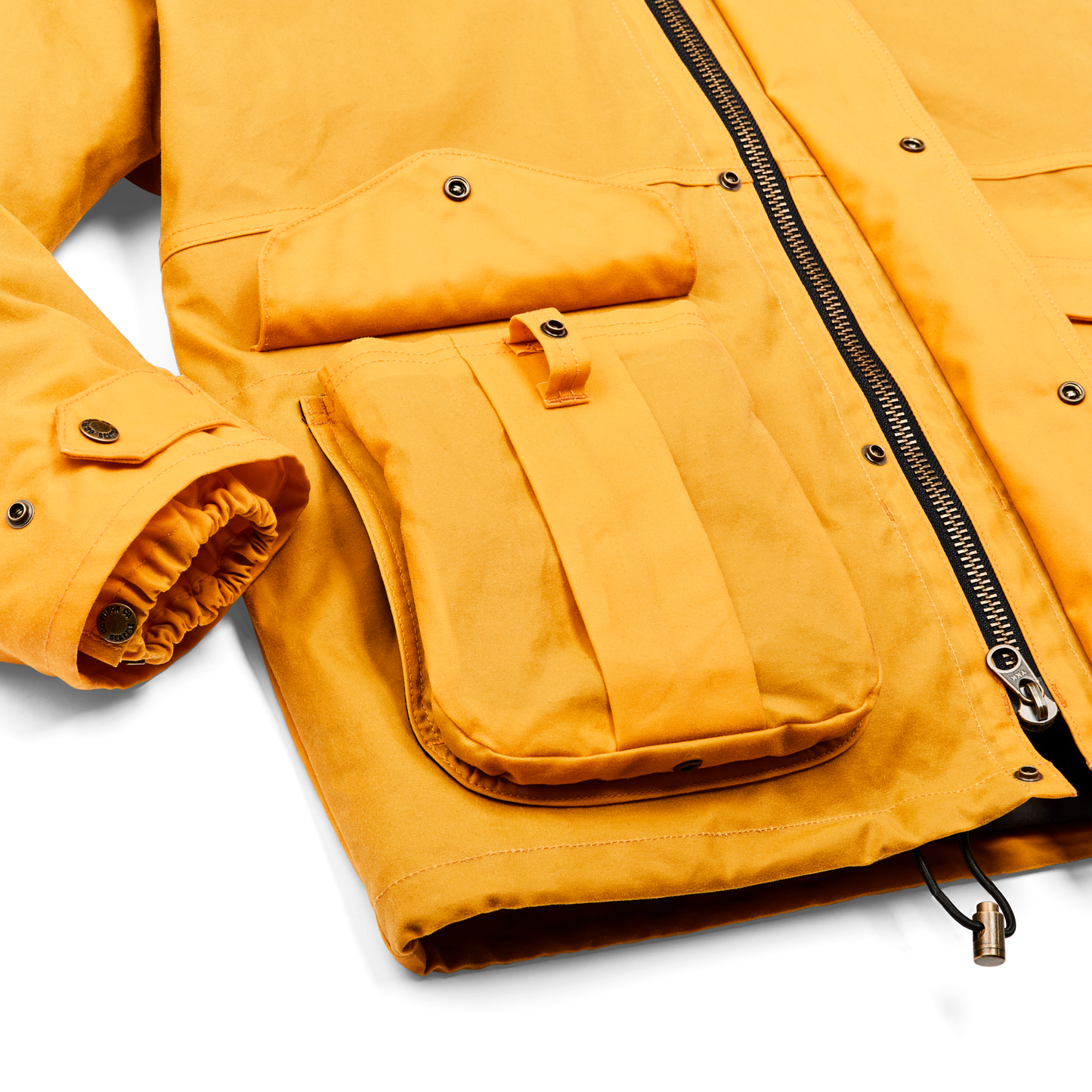 Alternate view of the Filson Foul Weather Jacket - Larch Gold