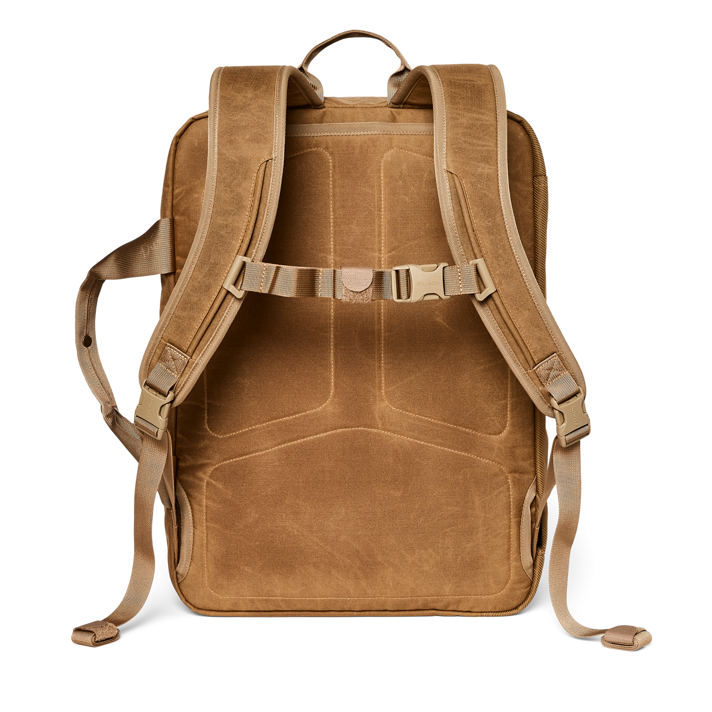 Alternate view of the Filson Surveyor Pullman Pack - Dark Tan / Flame