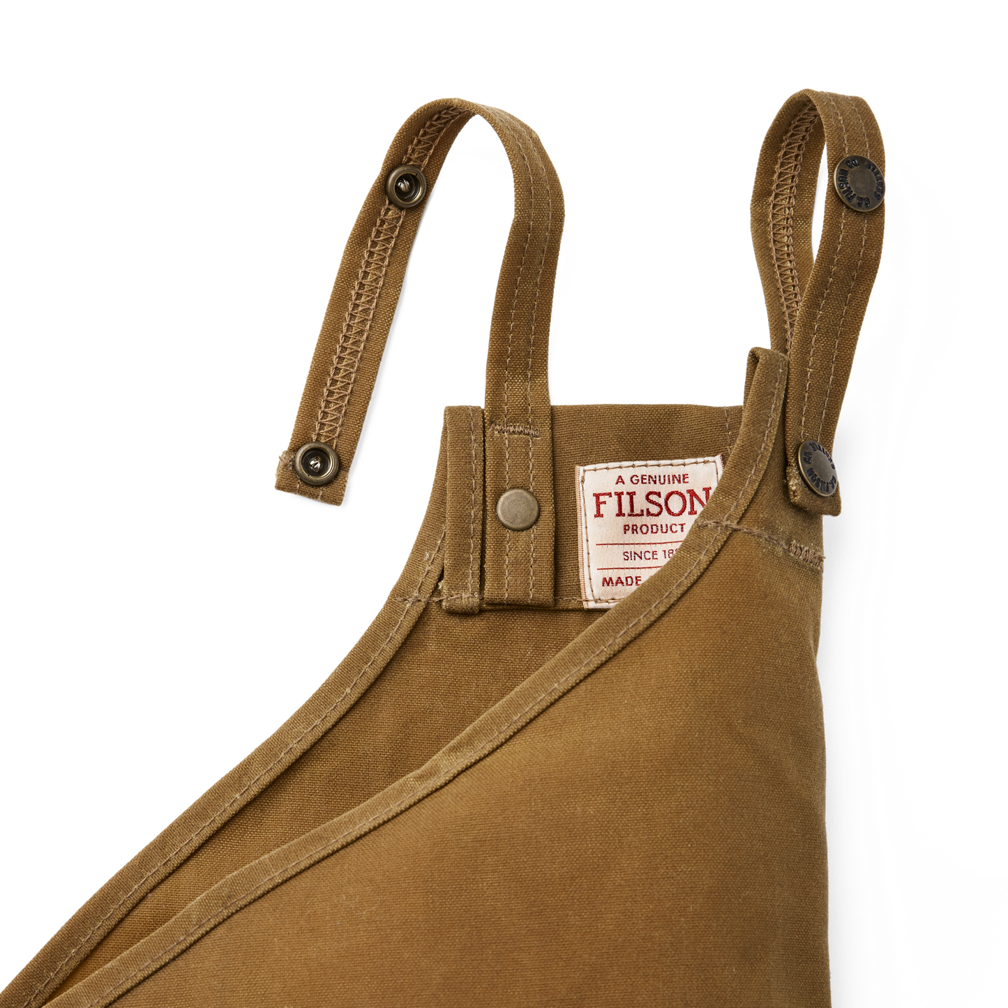 Alternate view of the Filson Double Tin Cloth Chaps With Zipper - Dark Tan