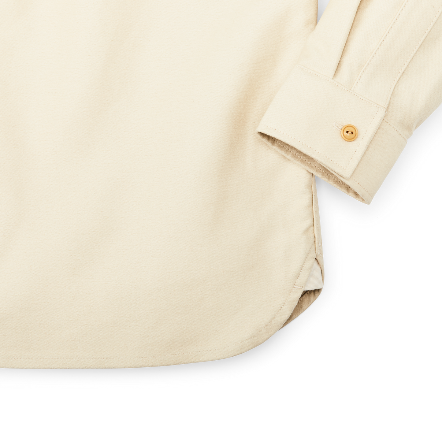 Alternate view of the Filson Moleskin Quarter Zip Shirt - Khaki