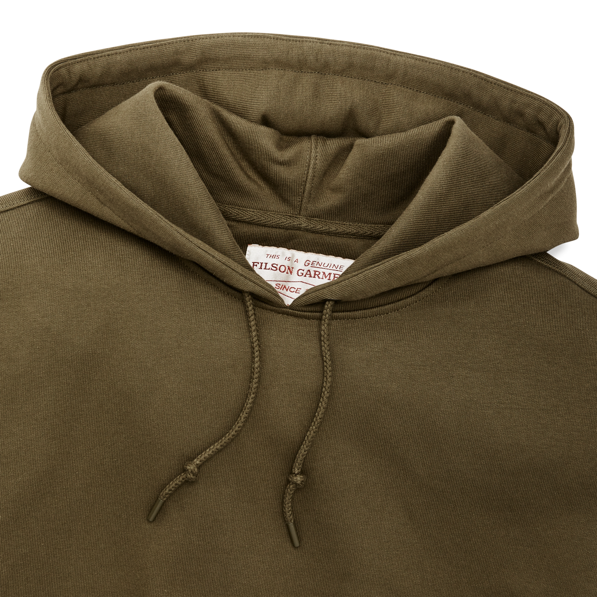 Alternate view of the Filson Prospector Hoodie - Dark Olive