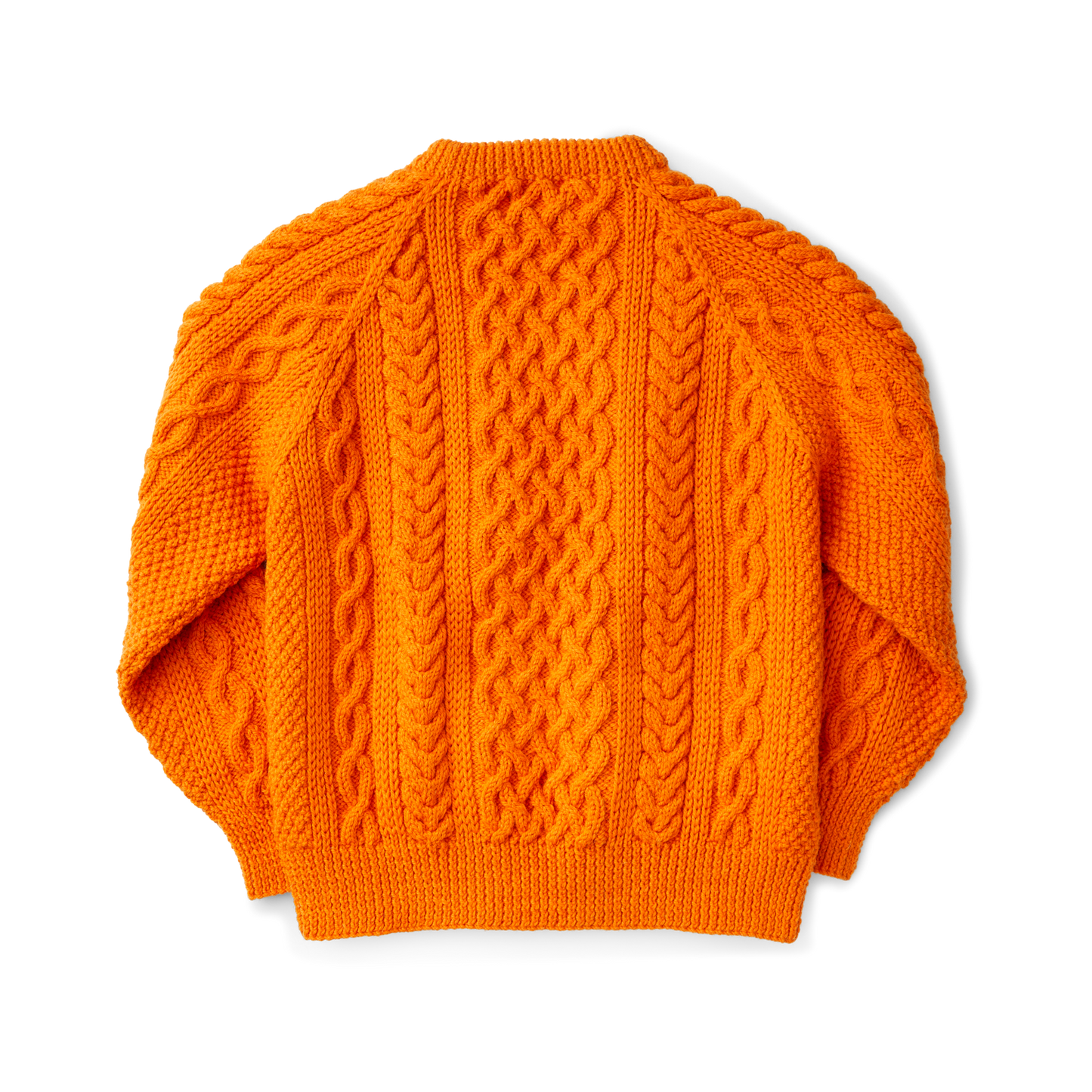 Alternate view of the Filson Wool Fisherman's Sweater - Orange