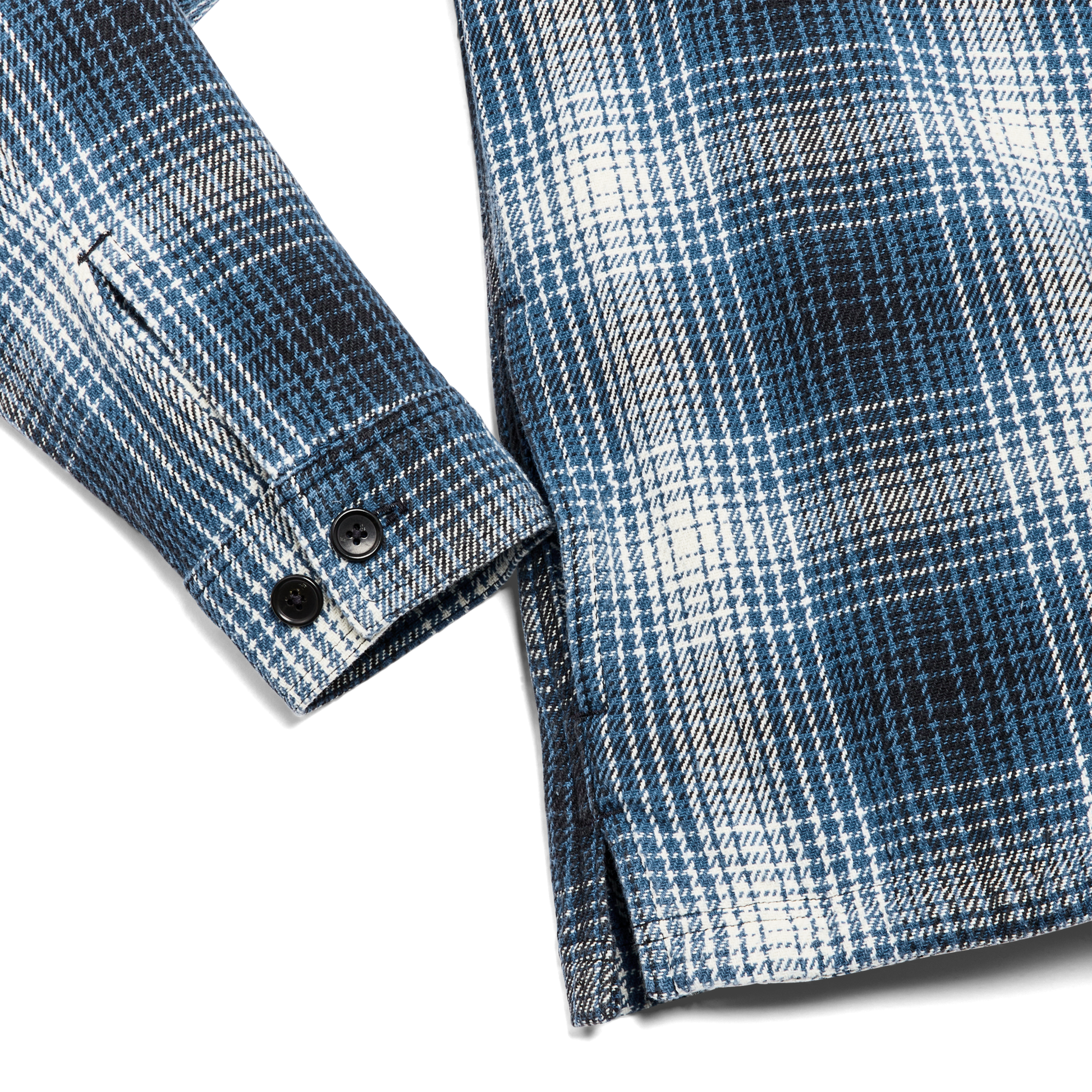 Alternate view of the Filson Deer Island Jac-shirt - Cobalt / Natural Shadow Plaid