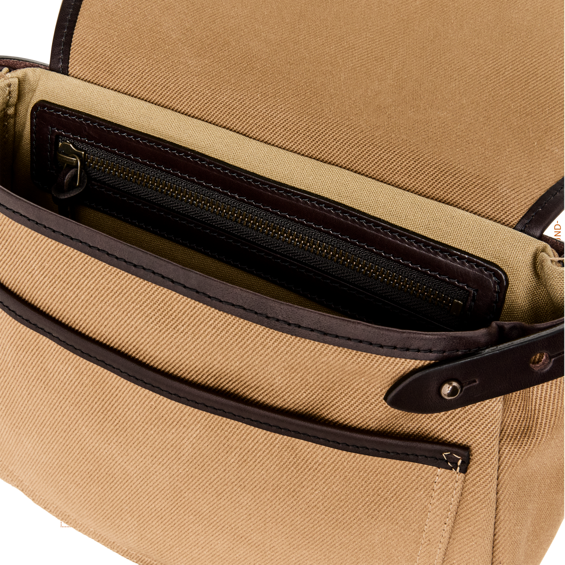 Alternate view of the Filson Rugged Twill Xs Field Bag - Tan