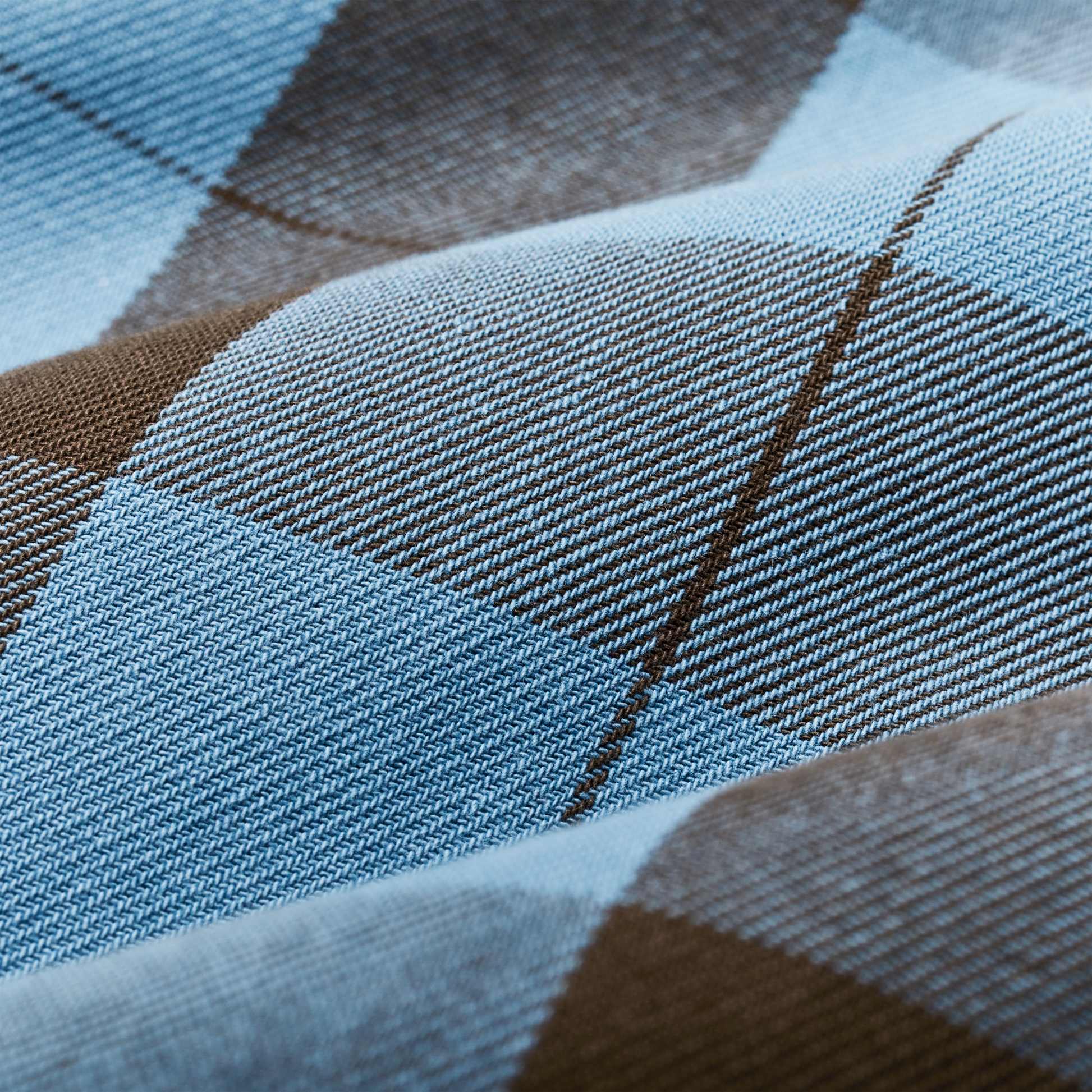 Alternate view of the Filson Vintage Wash Alaskan Guide Shirt - Blue / Dark Brown Plaid