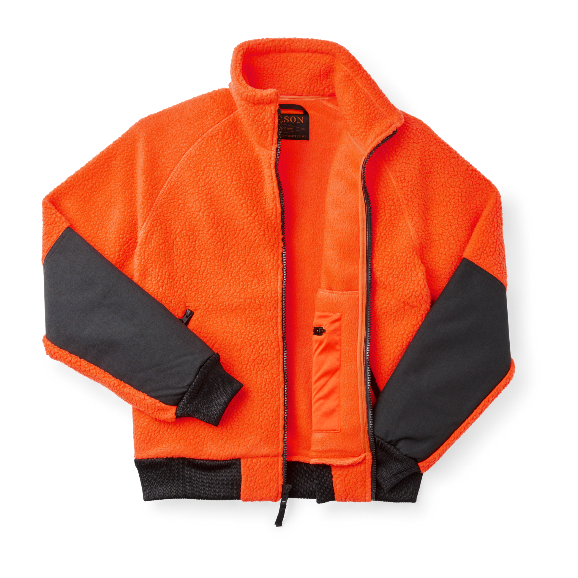 Alternate view of the Filson Sherpa Fleece Jacket - Flame