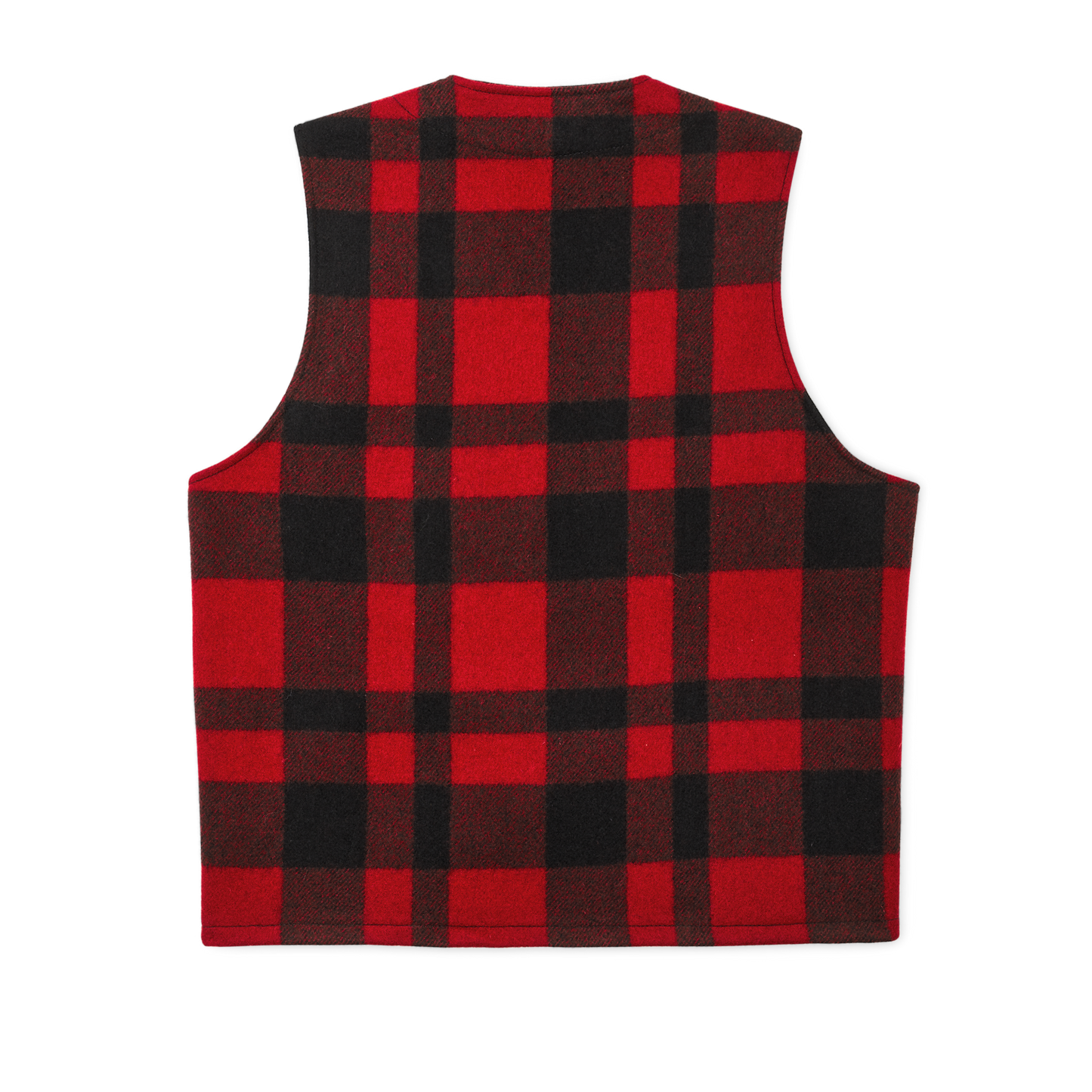 Alternate view of the Filson Mackinaw Wool Vest - Red/black Plaid