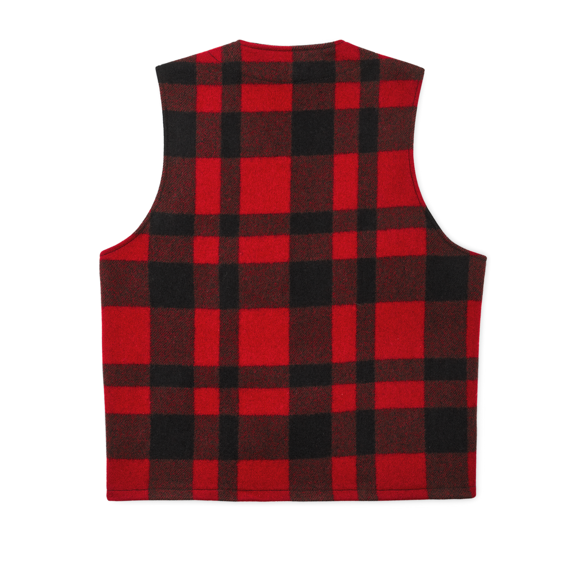 Alternate view of the Filson Mackinaw Wool Vest - Red/black Plaid