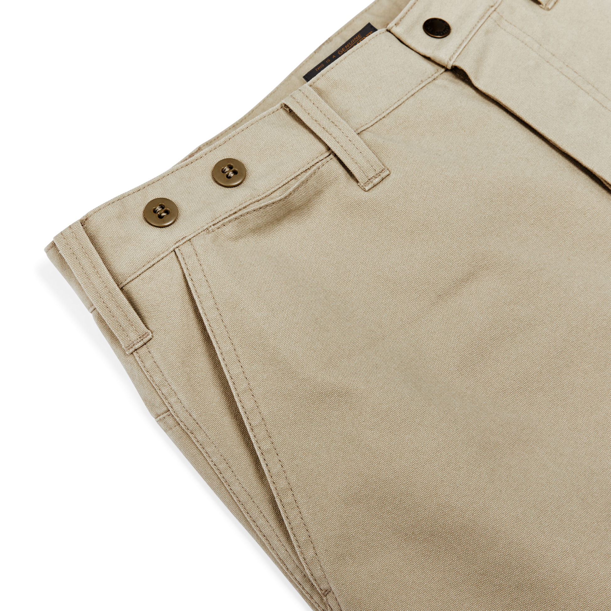 Alternate view of the Filson Dry Tin Cloth Shorts  - Surplus Tan