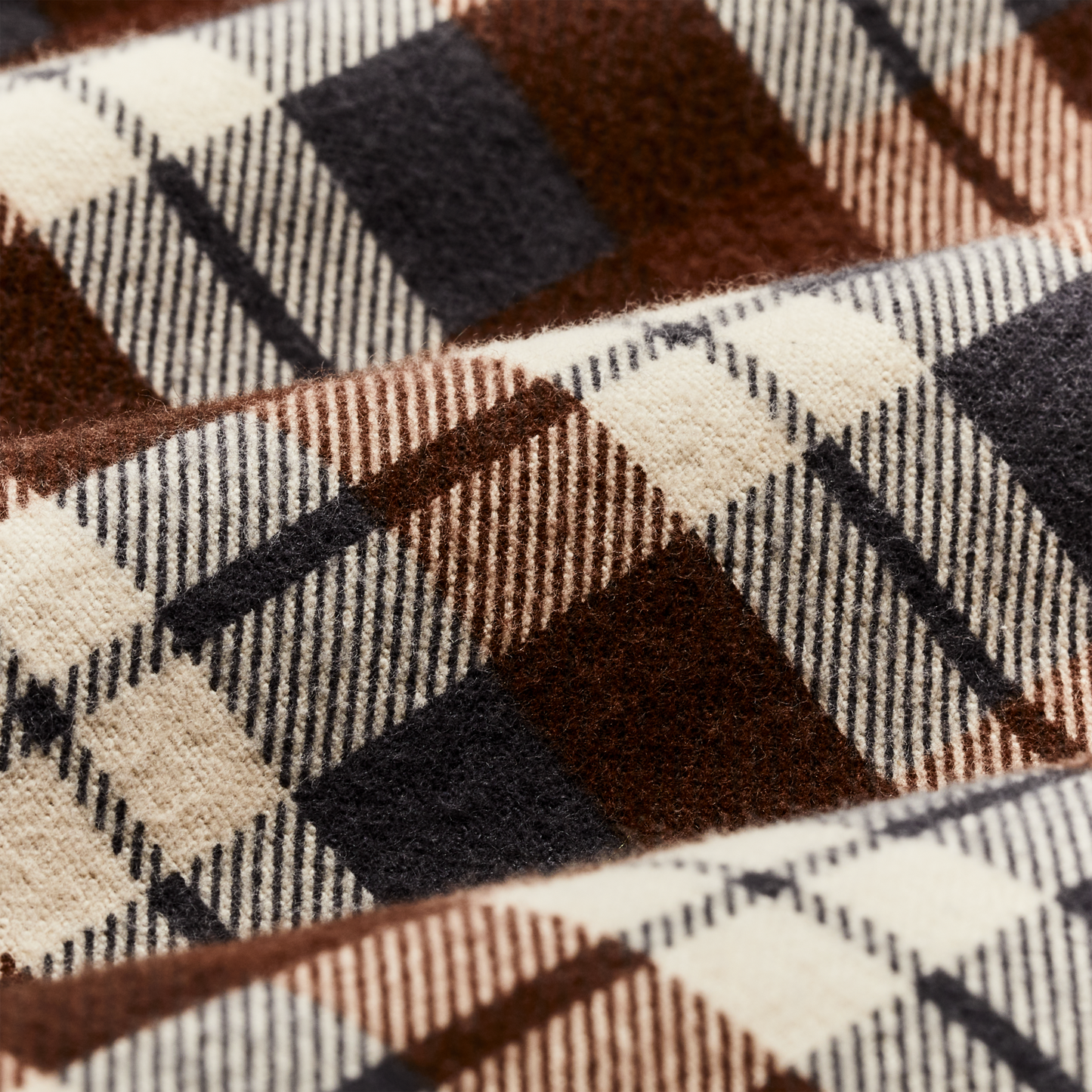 Alternate view of the Filson Field Flannel Shirt - Brown / Gray Plaid