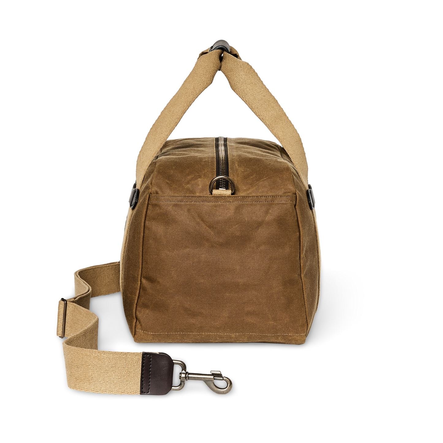 Alternate view of the Filson Small Tin Cloth Duffle Bag - Dark Tan