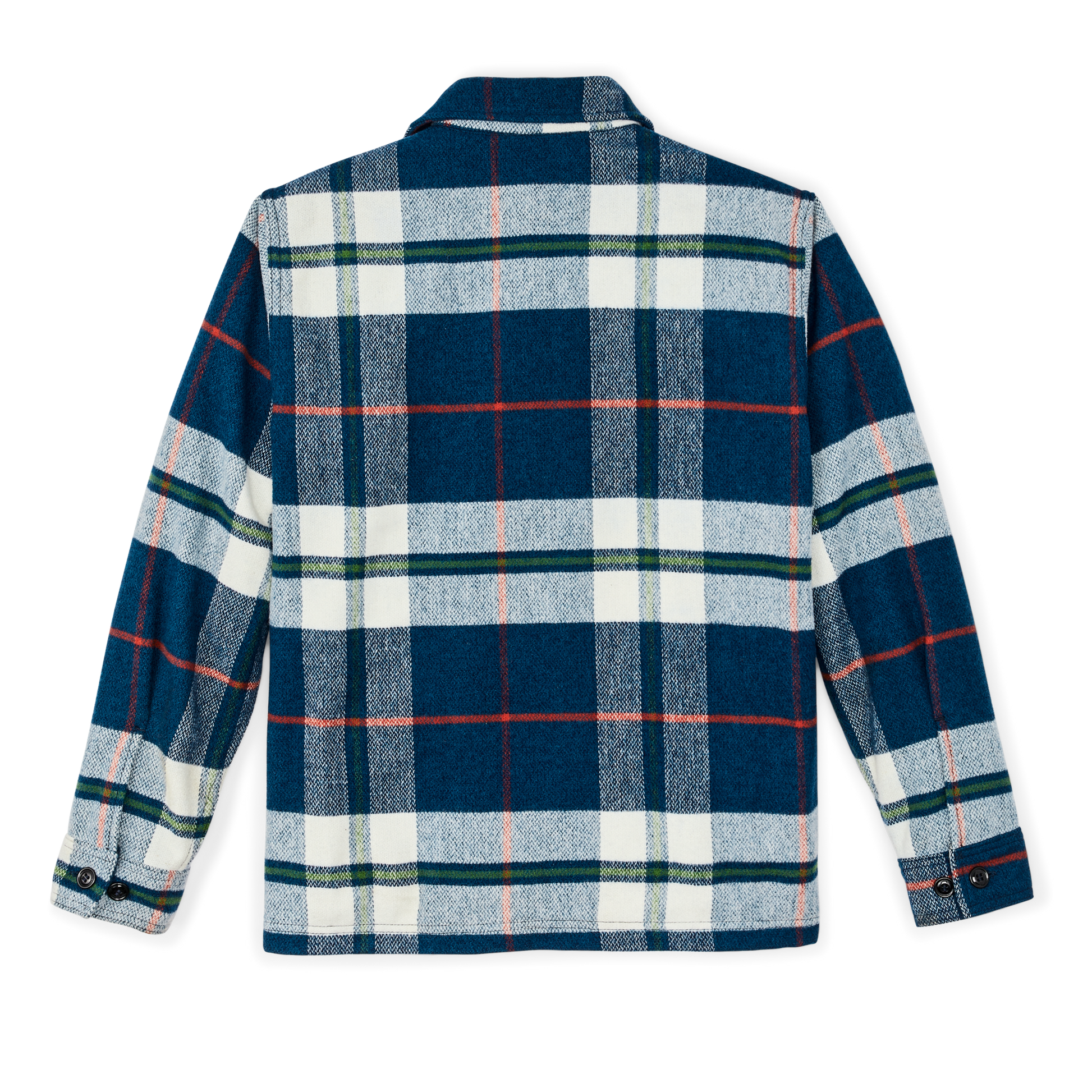 Alternate view of the Filson Wool Jac-shirt - Cobalt / White / Multi