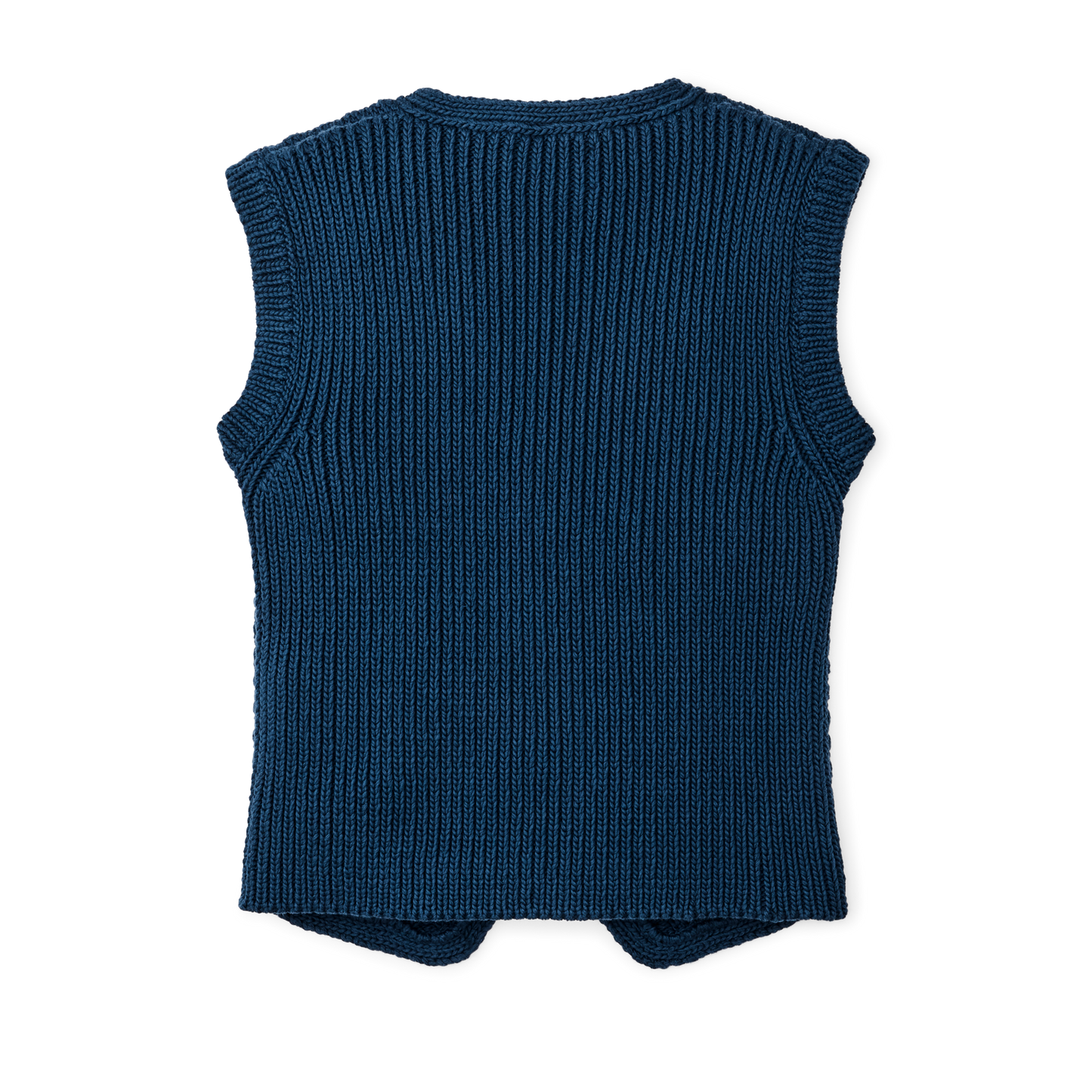 Alternate view of the Filson Women's Rustic Cable Knit Vest - Deep Blue